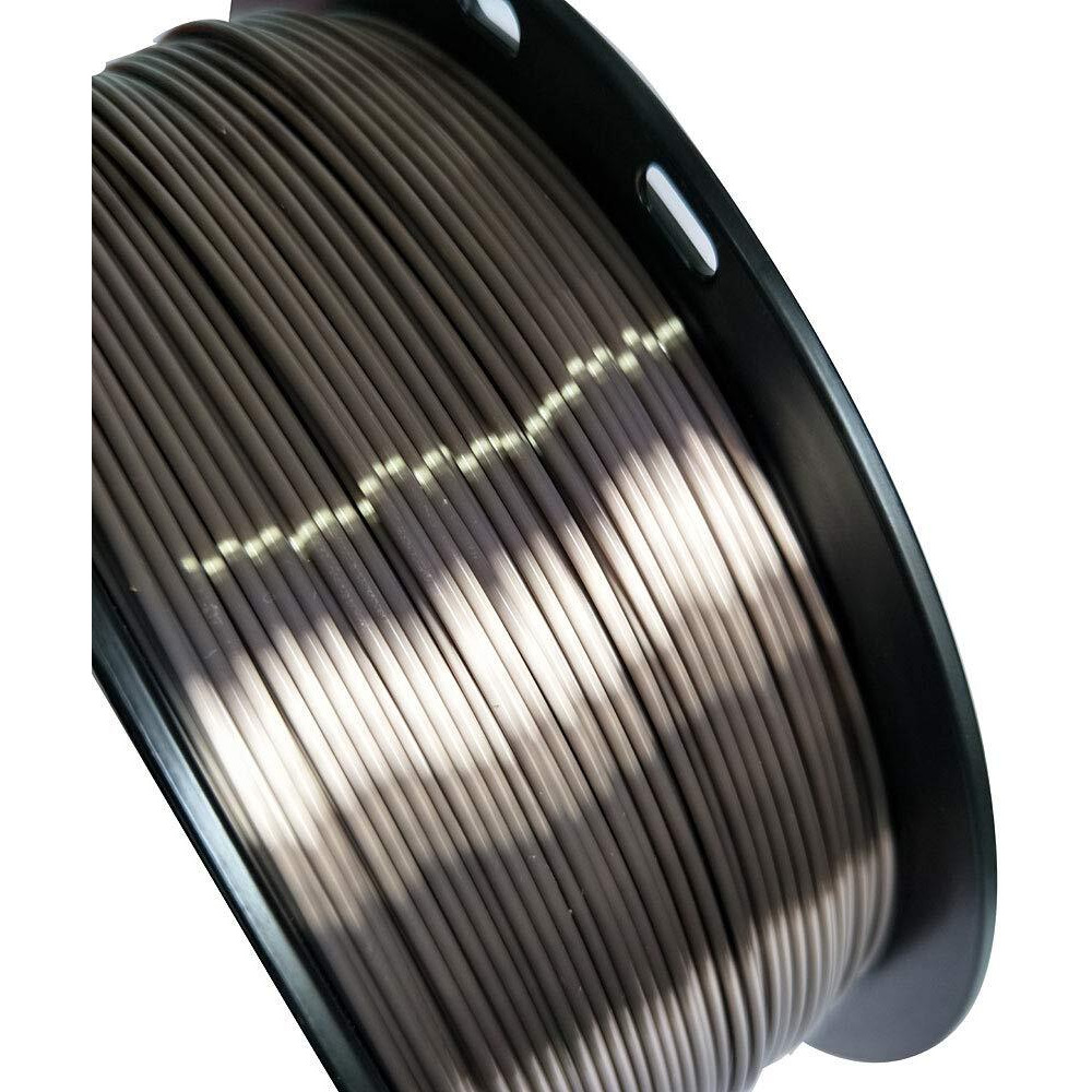 Silk Rose Gold 3D Printer Filament 1.75Mm 1Kg 2.2Lbs Spool 3D Printing Silky Shiny Metal Metailic Rose Gold (Dark) Pla Materials Shine Chocolate Brown Coffee Gold Hzst3D