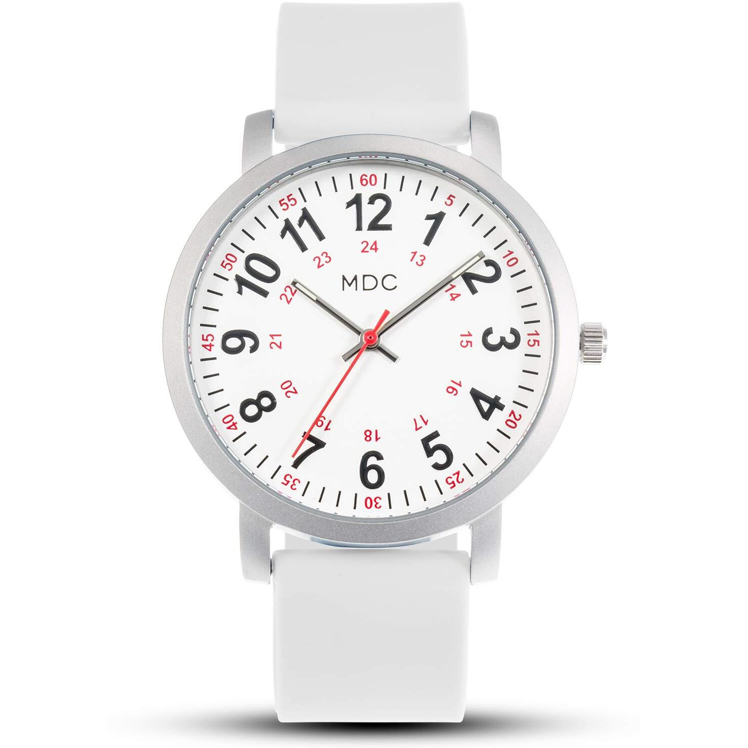 Infantry Nursing Watches For Nurse With Second Hand Emt Analog Medical White Watch For Women Waterproof Casual Healthcase Worker Wristwatch Silicone Band