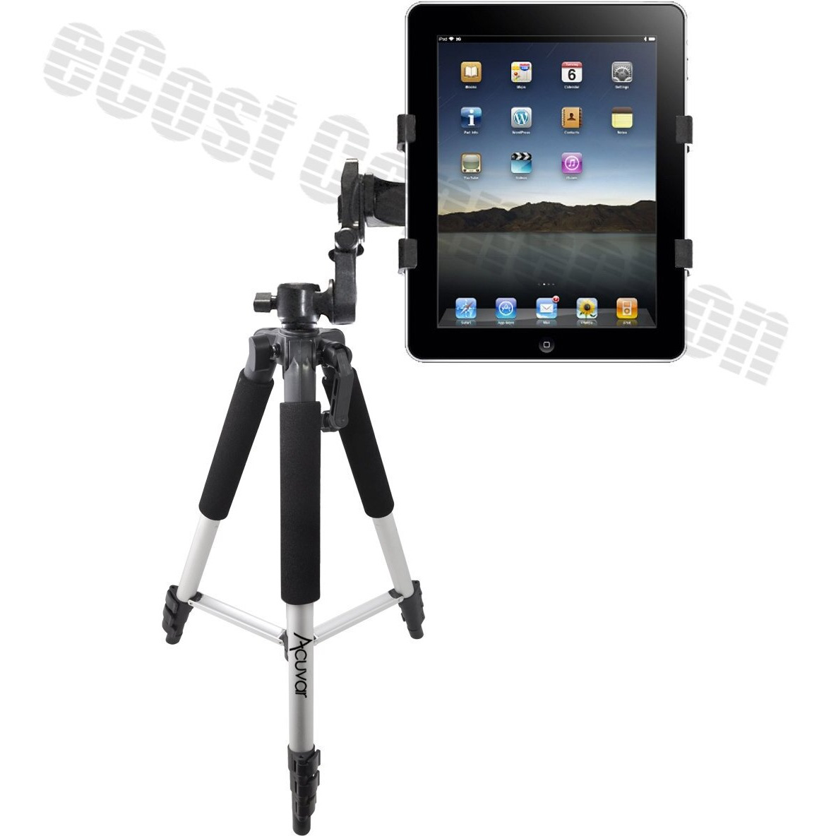 Acuvar 57"" Inch Pro Series Tripod, Tablet Mount, Wireless Shutter Remote For Ipad, Ipad Air, Ipad Mini, Most Other Tablets