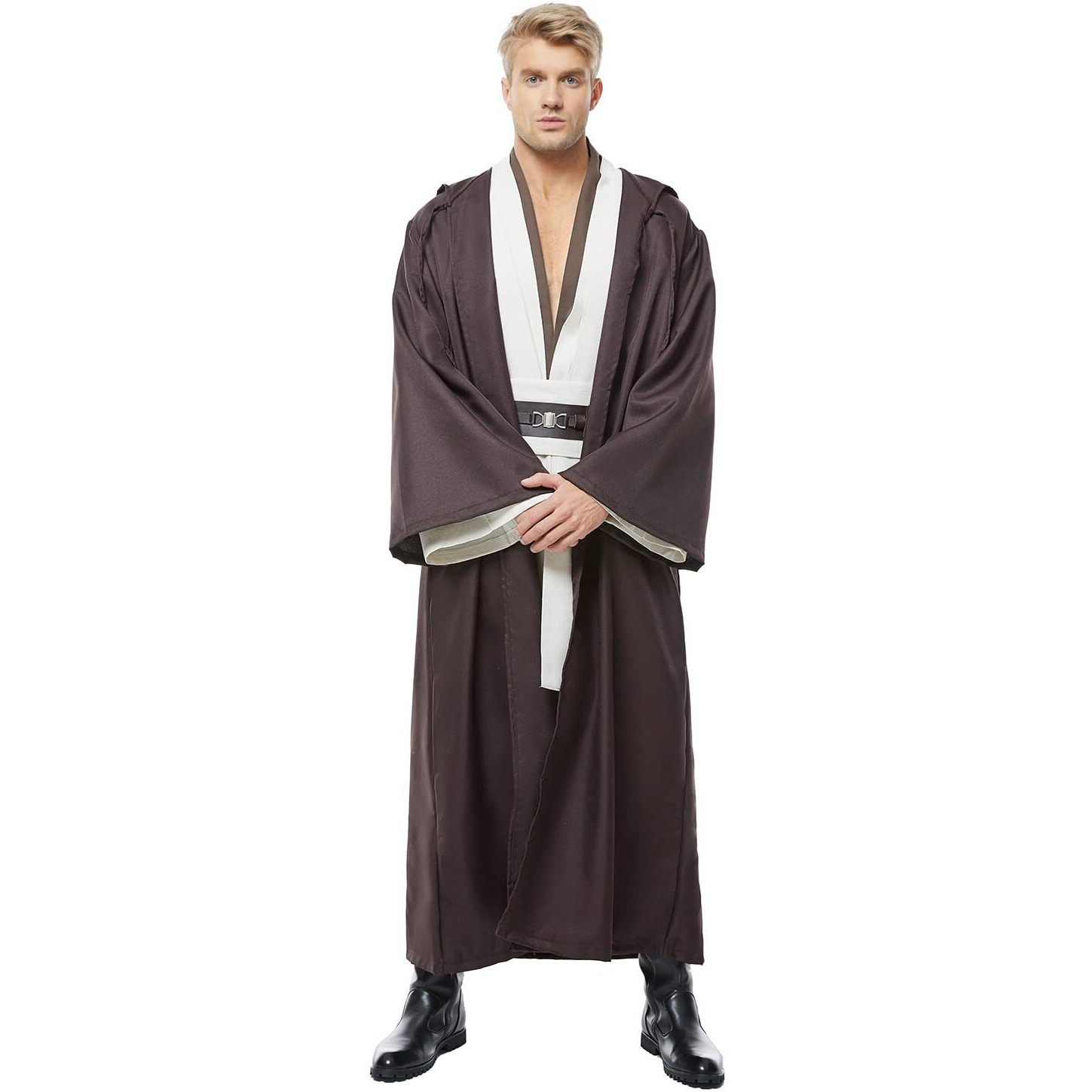 Men's Tunic Cosplay Costume Adults Outfits Halloween Robe Hooded Uniform