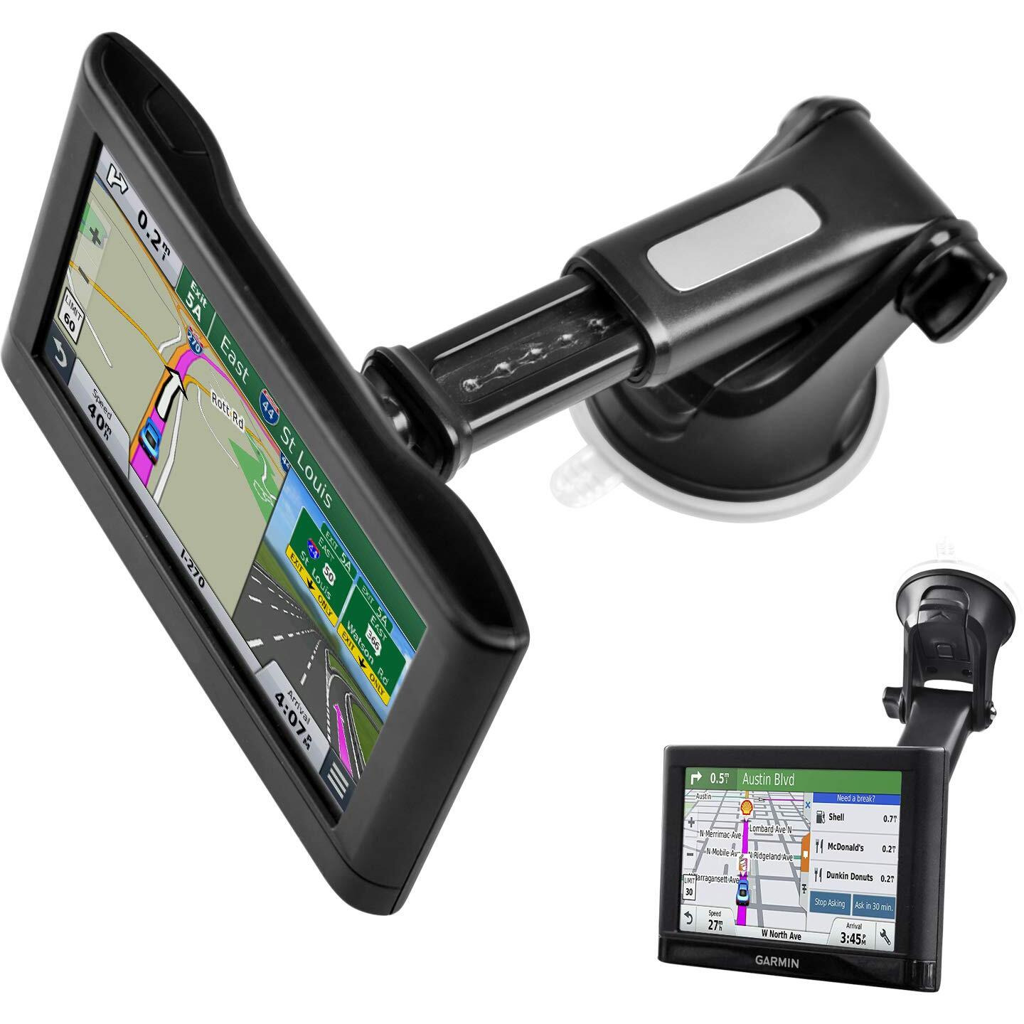 Gps Suction Cup Mount For Garmin [Quick Extension Arm], Replacement Gps Dash Ball Mount Dashboard Windshield Car Holder For Garmin Nuvi Dezl Drive Drivesmart Zumo Driveassist Driveluxe Streetpilot Rv