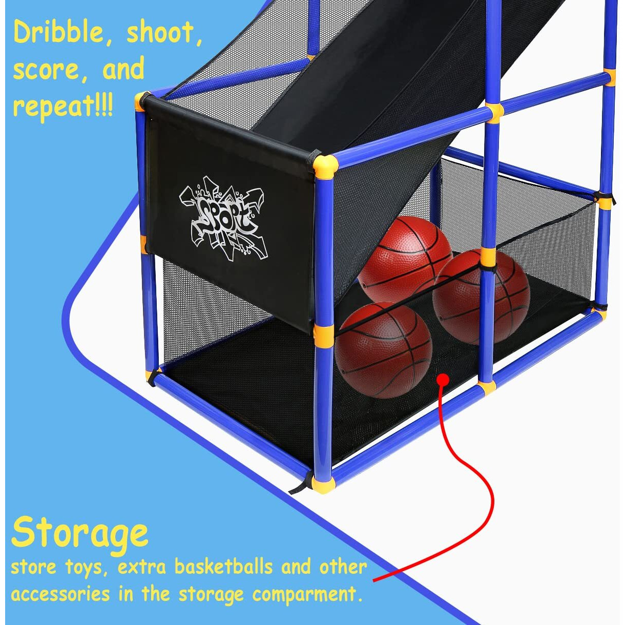 Kiddie Play Toy Basketball Hoop Arcade Game Indoor Sports Toys For Kids