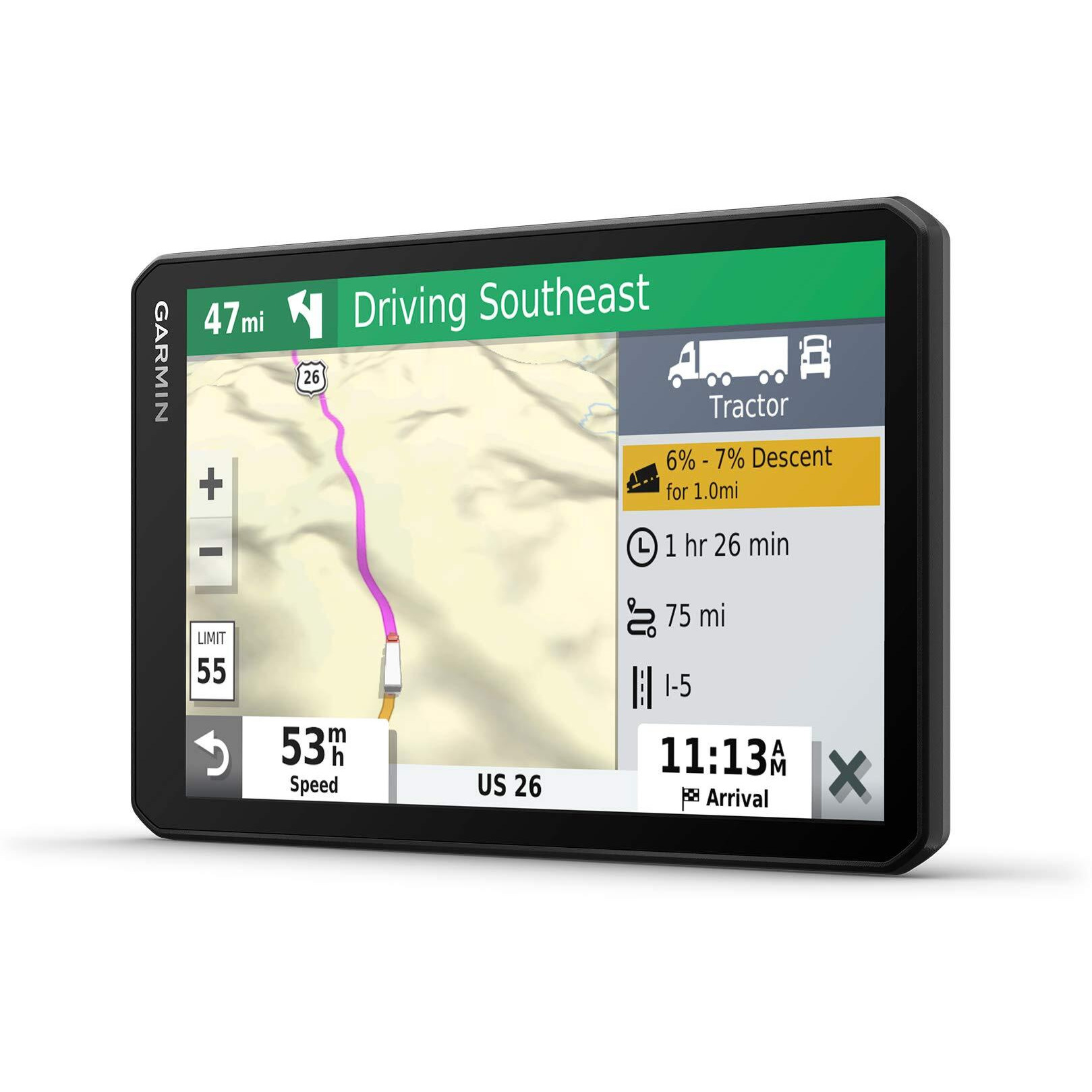 Garmin 010-02313-00 Dezl Otr700, 7-Inch Gps Truck Navigator, Easy-To-Read Touchscreen Display, Custom Truck Routing And Load-To-Dock Guidance