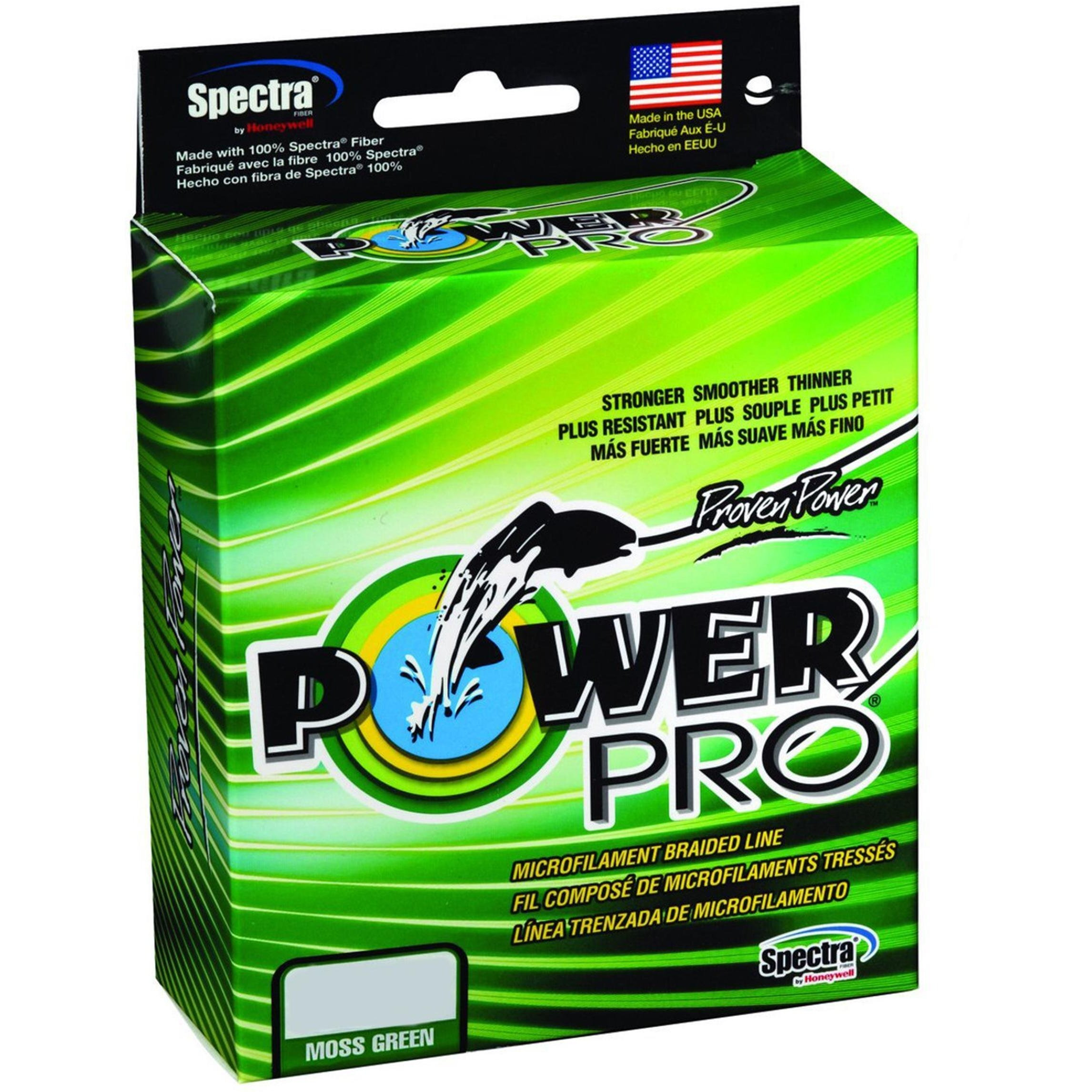 Power Pro Spectra Fiber Braided Fishing Line, Moss Green, 150Yd/8Lb