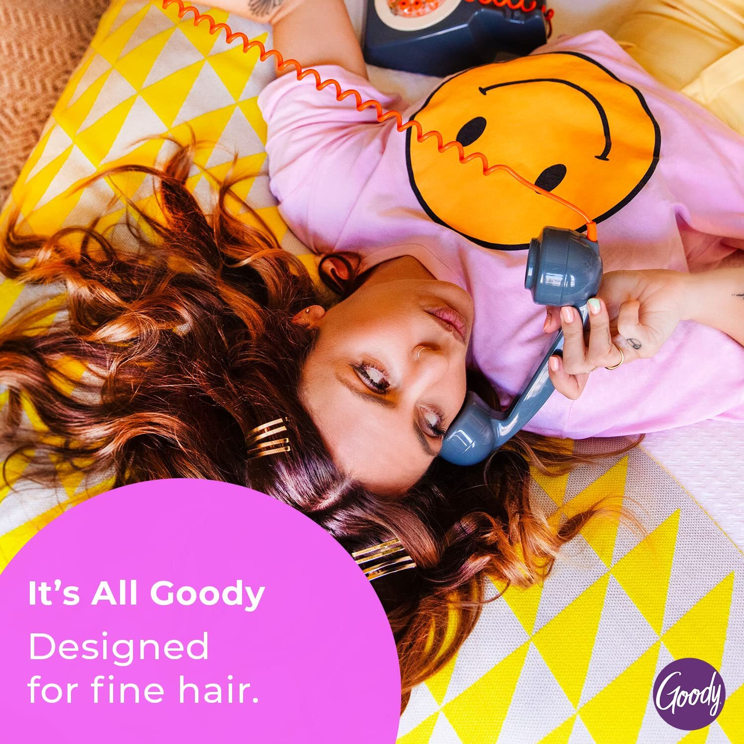Goody Ceramic Hair Brush, Oval Cushion - Natural Boar And Nylon Bristle Mix To Enhance Shine & Smooth Hair, Fights Frizz And Static - Premium Wood Design Is Pain-Free For All Hair Types