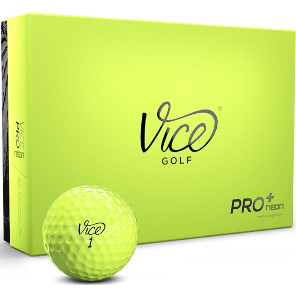 Vice Golf Pro Plus Golf Balls, Lime (One Dozen) (Viceproplus)