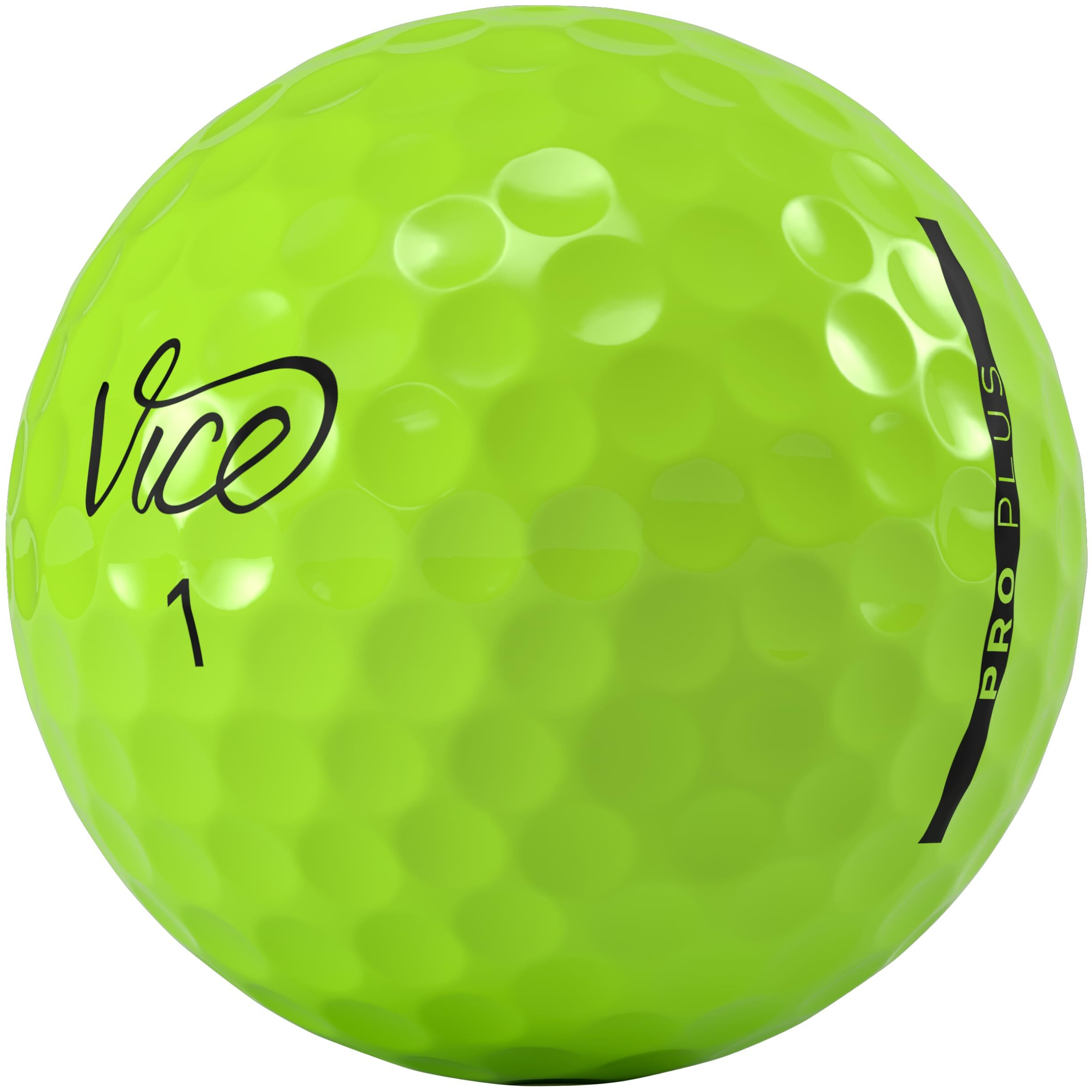 Vice Golf Pro Plus Golf Balls, Lime (One Dozen) (Viceproplus)