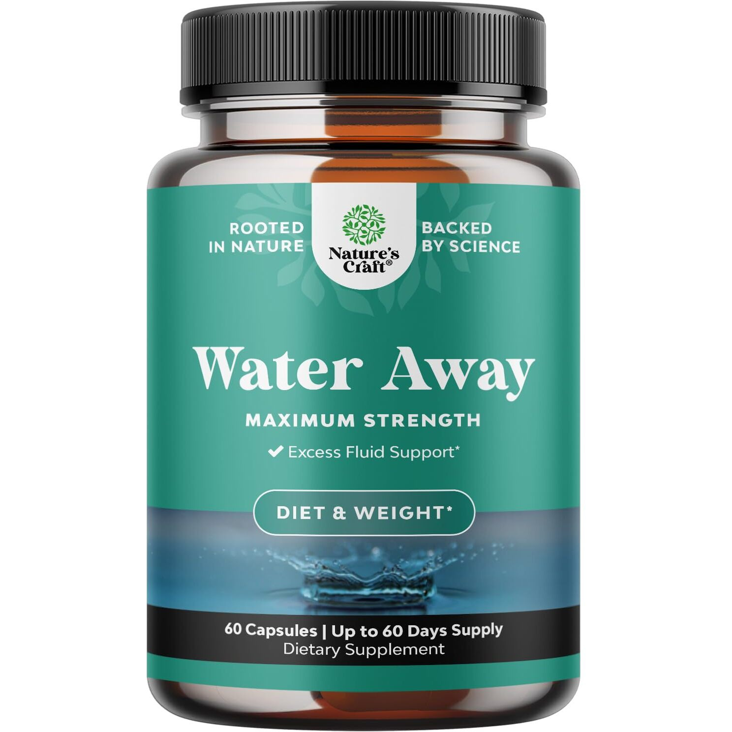 Water Retention Pills For Women And Men - Fast Acting Easy To Take Water Away Pills Maximum Strength Formula - Diuretic Pills For Water Retention Kidney Support And Bloating Relief For Women And Men