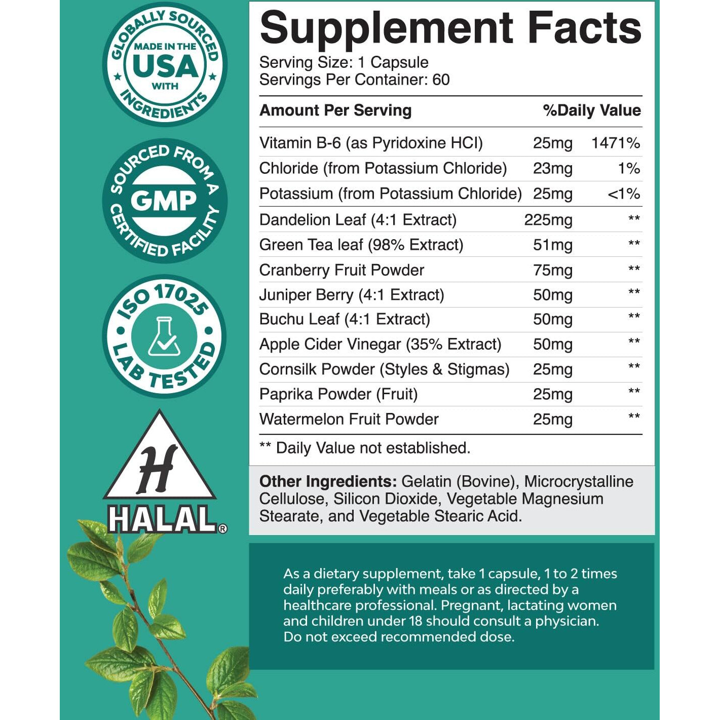 Water Retention Pills For Women And Men - Fast Acting Easy To Take Water Away Pills Maximum Strength Formula - Diuretic Pills For Water Retention Kidney Support And Bloating Relief For Women And Men