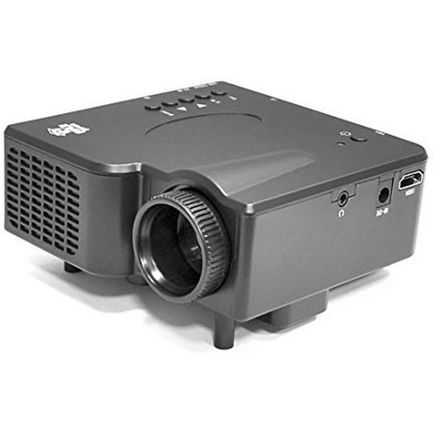 Pyle 1080P Multimedia Gaming Mini Projector - Full Hd Portable Video Cinema Home Theater Projector W/ Built-In Stereo Speaker, Hdmi, Usb, Adjustable Picture Projection For Tv, Pc, Computer Prjg45_0