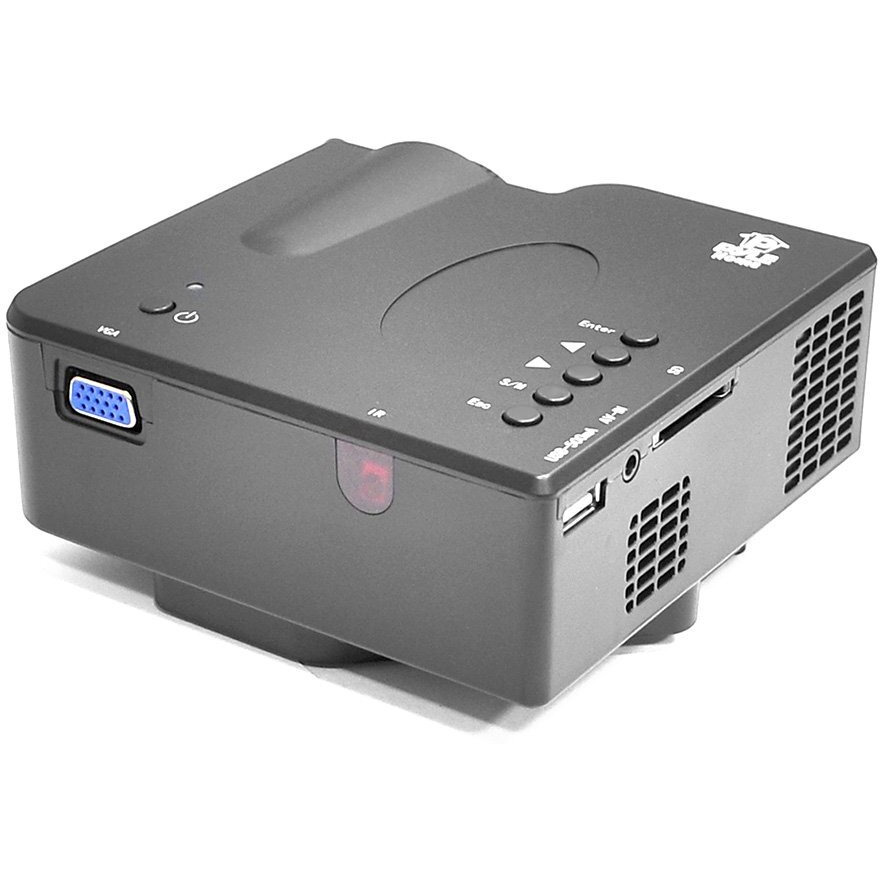 Pyle 1080P Multimedia Gaming Mini Projector - Full Hd Portable Video Cinema Home Theater Projector W/ Built-In Stereo Speaker, Hdmi, Usb, Adjustable Picture Projection For Tv, Pc, Computer Prjg45_0