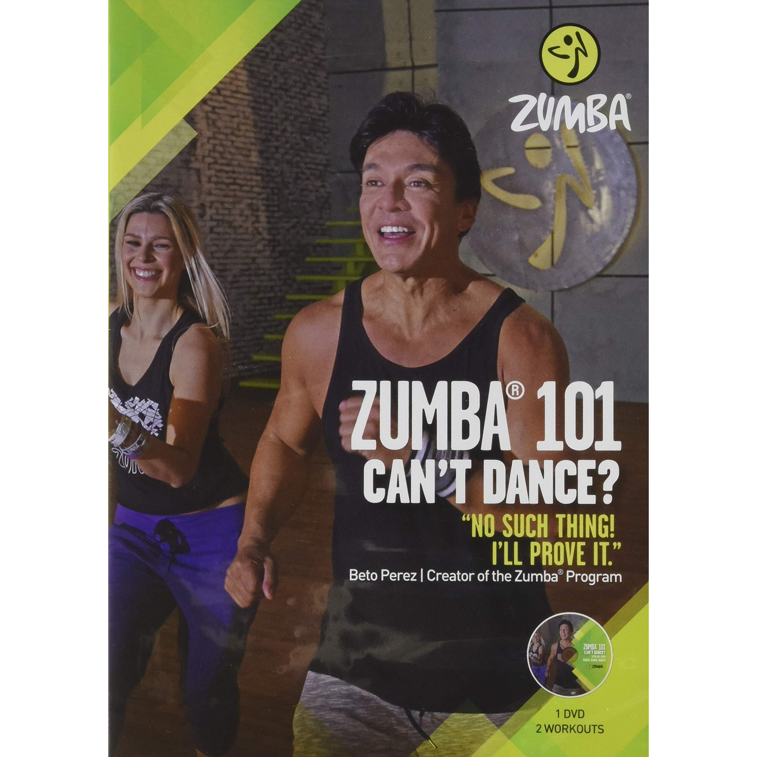 Zumba 101 Dance Fitness For Beginners Workout Dvd, Beginner Dance Workout .5X5.25X7.5"" .25 Lbs