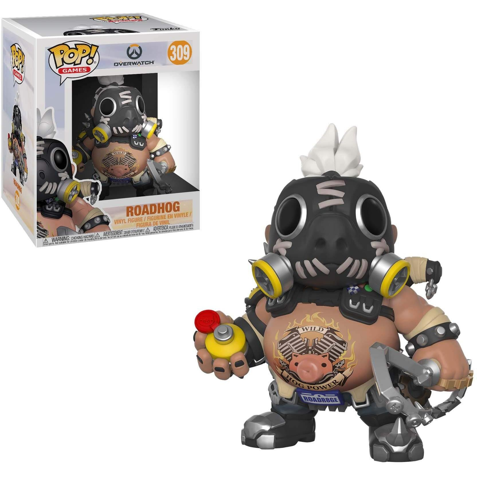 Funko Pop Games Overwatch-6    Road Hog 6    Roadhog, Multicolor