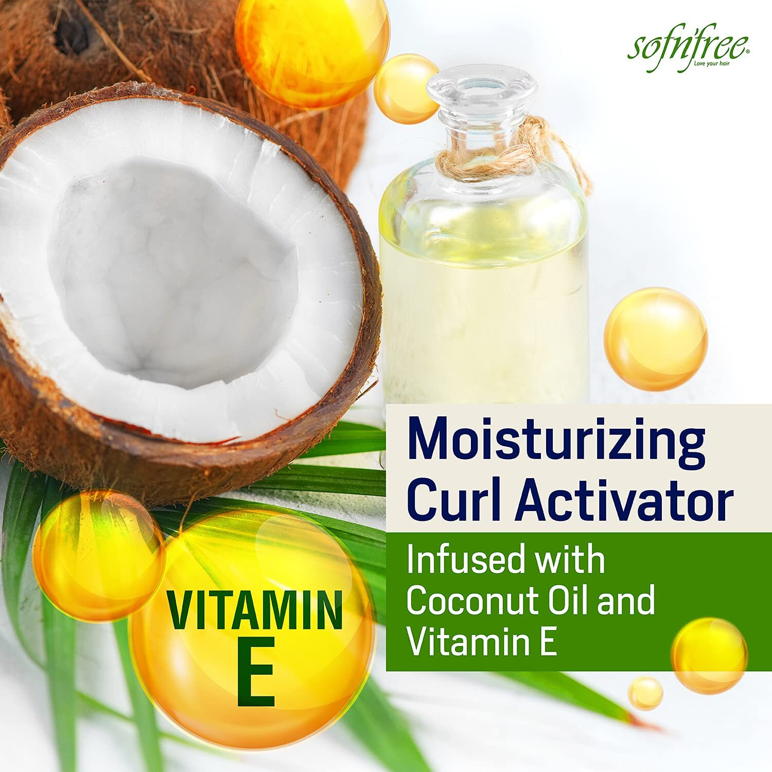 Sofnfree Moisturizer & Curl Activator For Natural Hair, Soft Curls, And Waves 11.83 Fl Oz / 350Ml