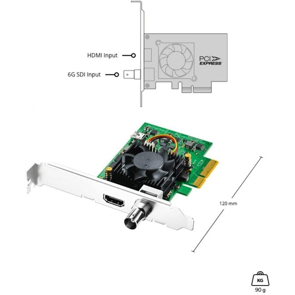 Blackmagic Design Decklink Mini Monitor 4K Pcie Playback Card, 6G-Sdi