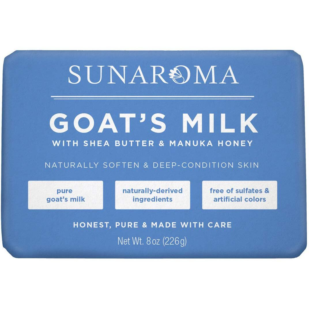 Sunaroma Goat's Milk W/ Shea Butter & Manuka Honey Soap (8 Ounce)