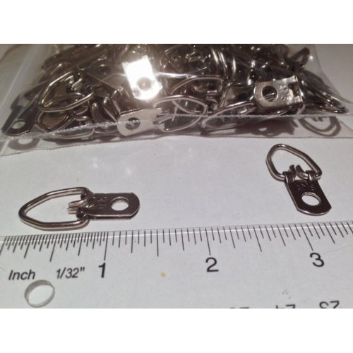 100 Heavy Duty Single Hole D Ring / Triangle Strap Hanger W/ Screws