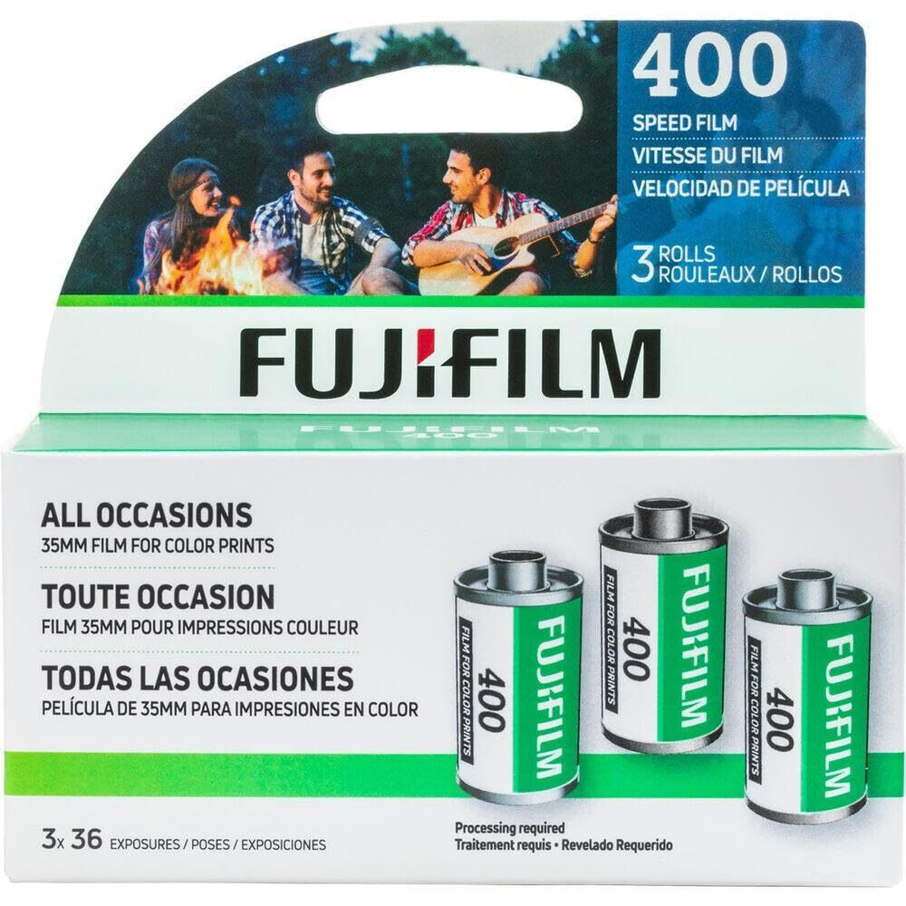 Fujifilm Fujicolor Superia X-Tra 400 Color Negative Film (35Mm Roll Film, 36 Exposures, 3-Pack)