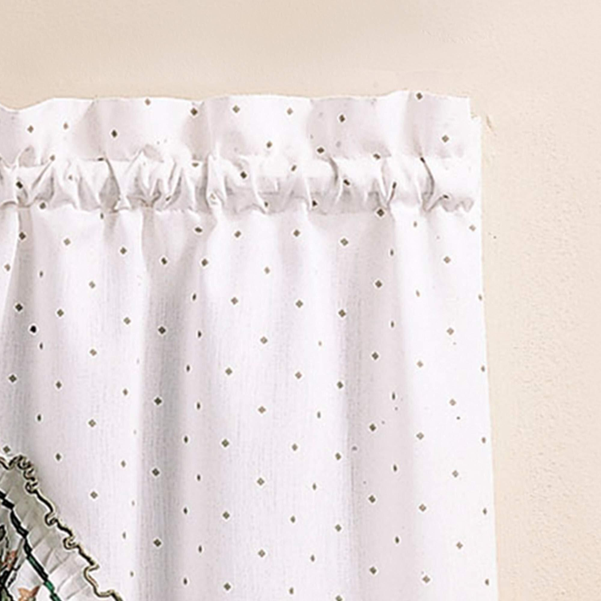 Chf & You Cottage Ivy Country Curtain Tier And Swag Set, Multi, 56-Inch X 36-Inch