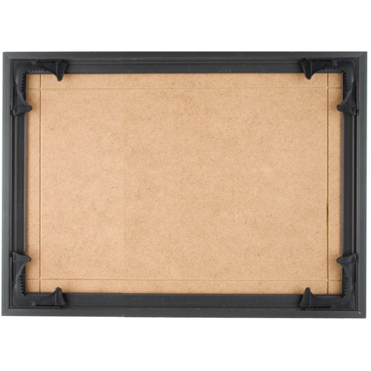 Quadro Frames 7X13 Inch Picture Frame, Black, Style P375-3/8 Inch Wide Molding
