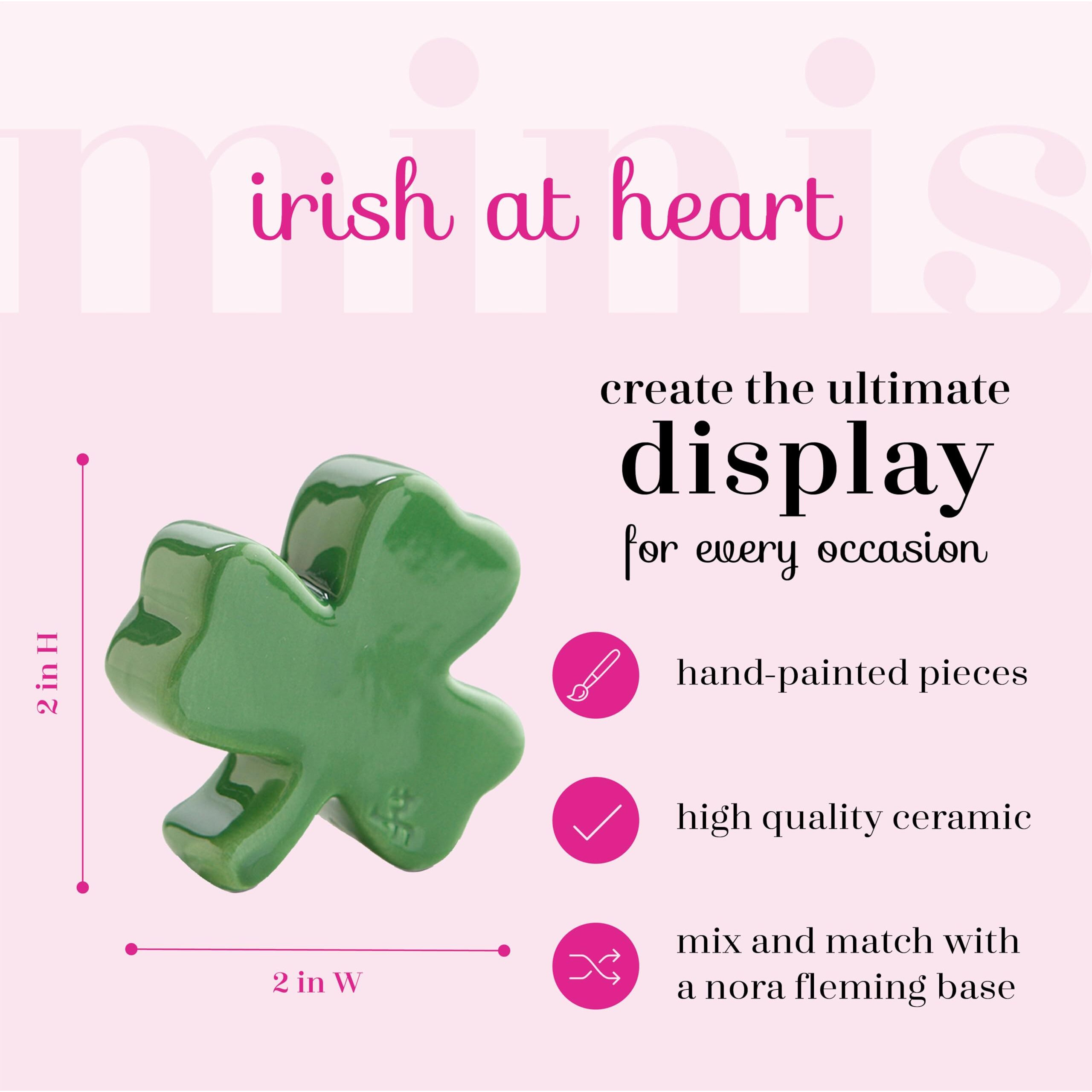 Nora Fleming Shamrock A28 - Hand-Painted Ceramic Holiday D  Cor - Spring Minis For The Home And Office