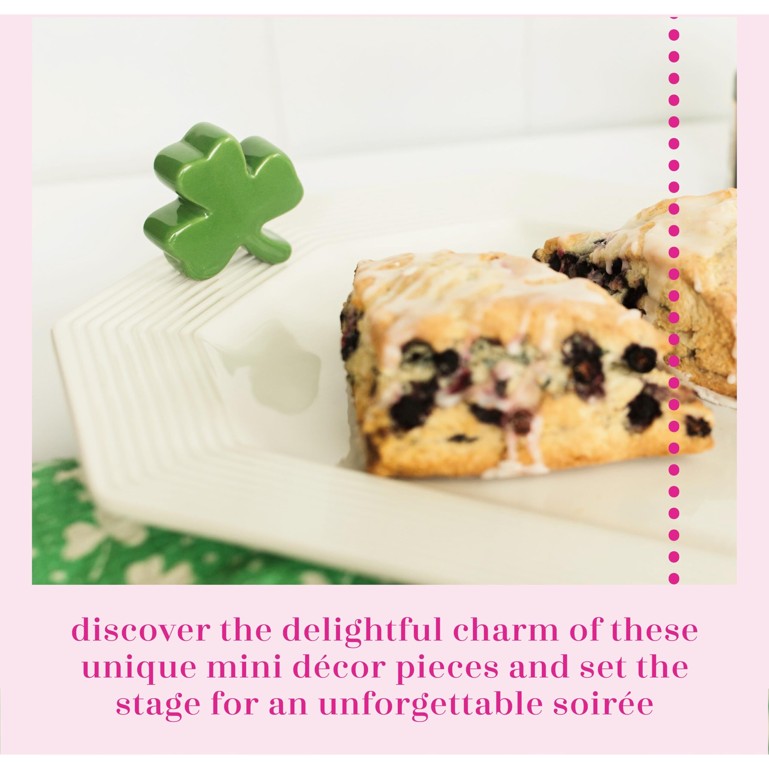 Nora Fleming Shamrock A28 - Hand-Painted Ceramic Holiday D  Cor - Spring Minis For The Home And Office