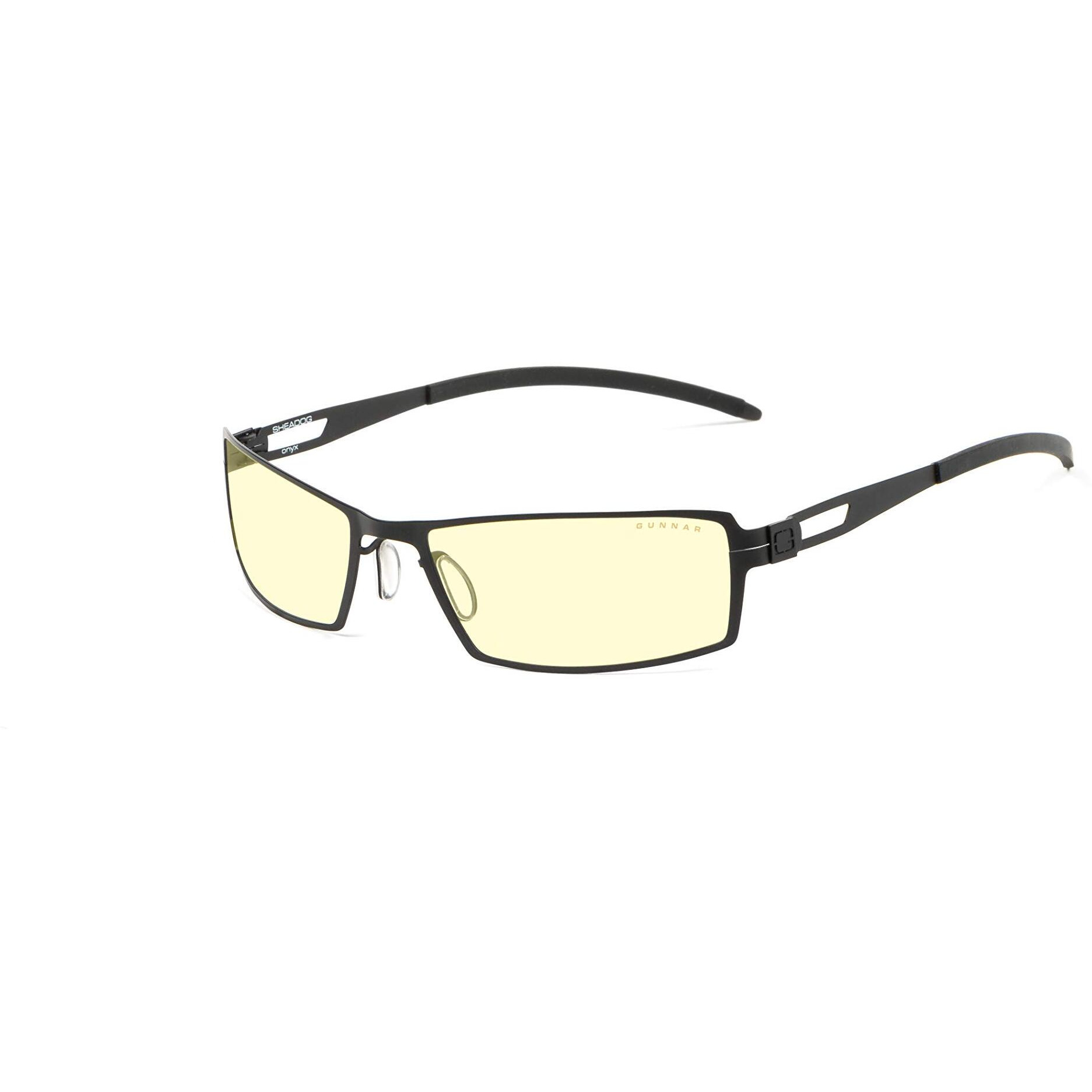 Gunnar - Premium Gaming And Computer Glasses - Blocks 65% Blue Light - Sheadog, Onyx, Amber Tint
