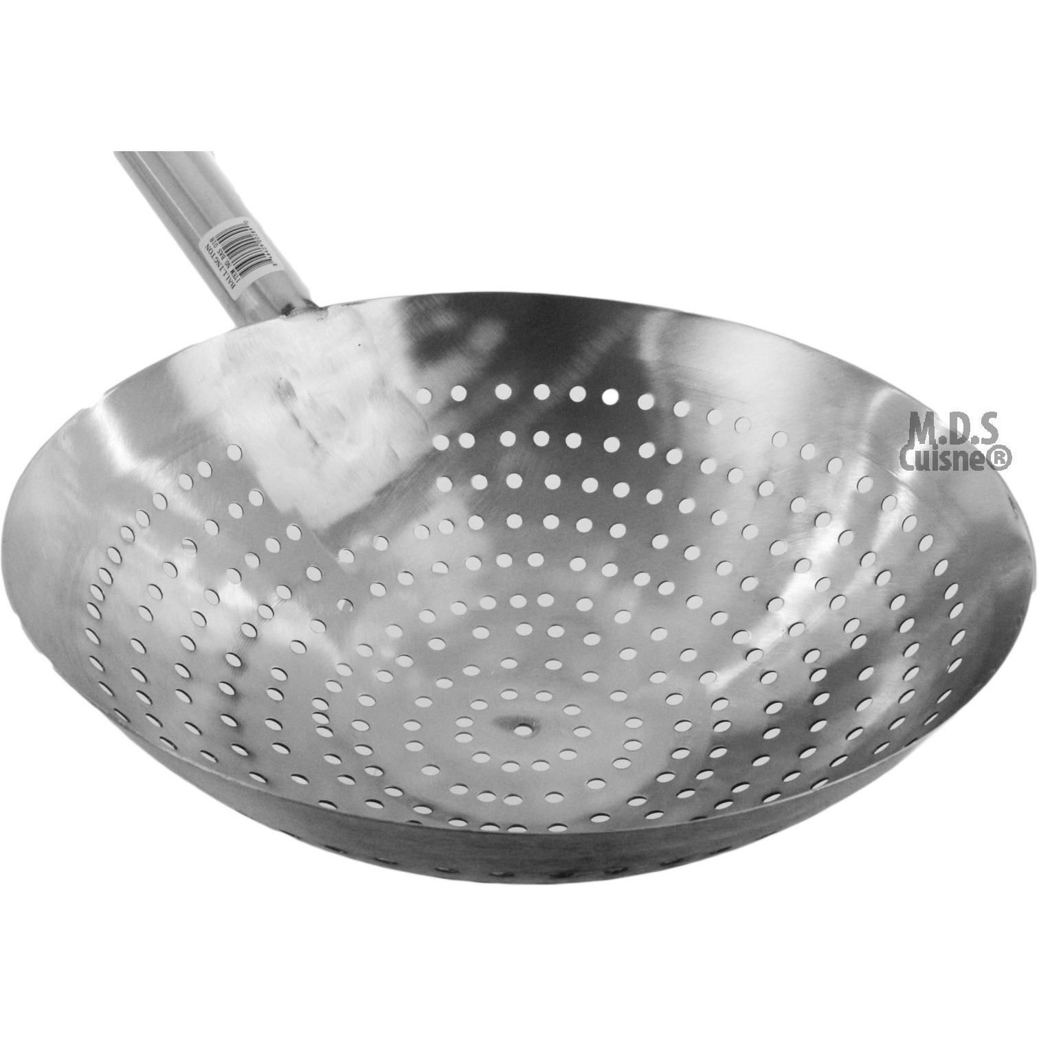 Stainless Steel Stir Fry Skimmer Strainer 25"" Long Paddle Cazo Pala Carnitas