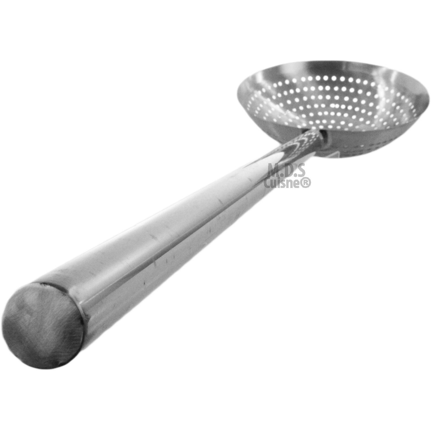 Stainless Steel Stir Fry Skimmer Strainer 25"" Long Paddle Cazo Pala Carnitas