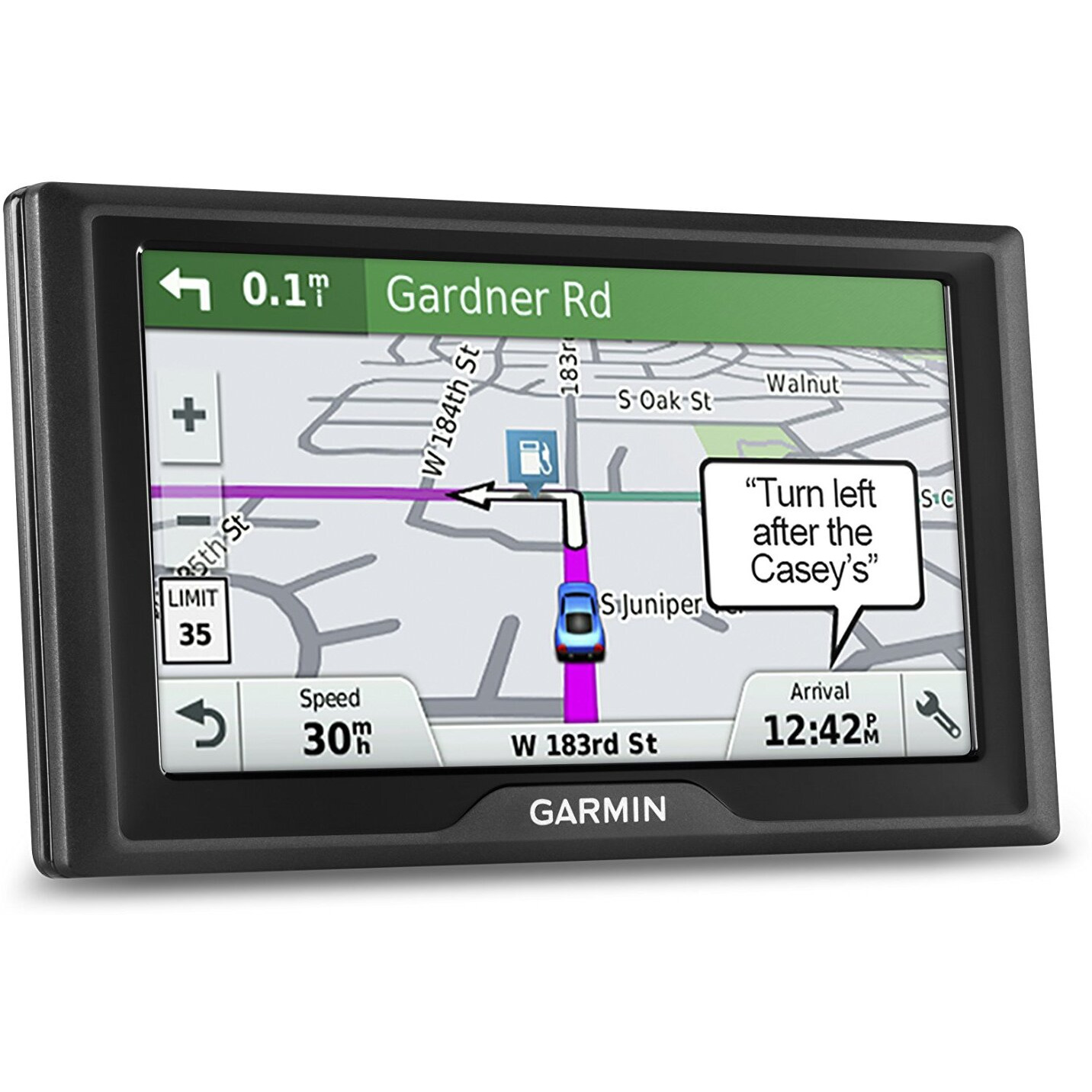 Garmin Drive 61 Usa Lm Gps Navigator System With Lifetime Maps, Spoken Turn-By-Turn Directions, Direct Access, Driver Alerts, Tripadvisor And Foursquare Data