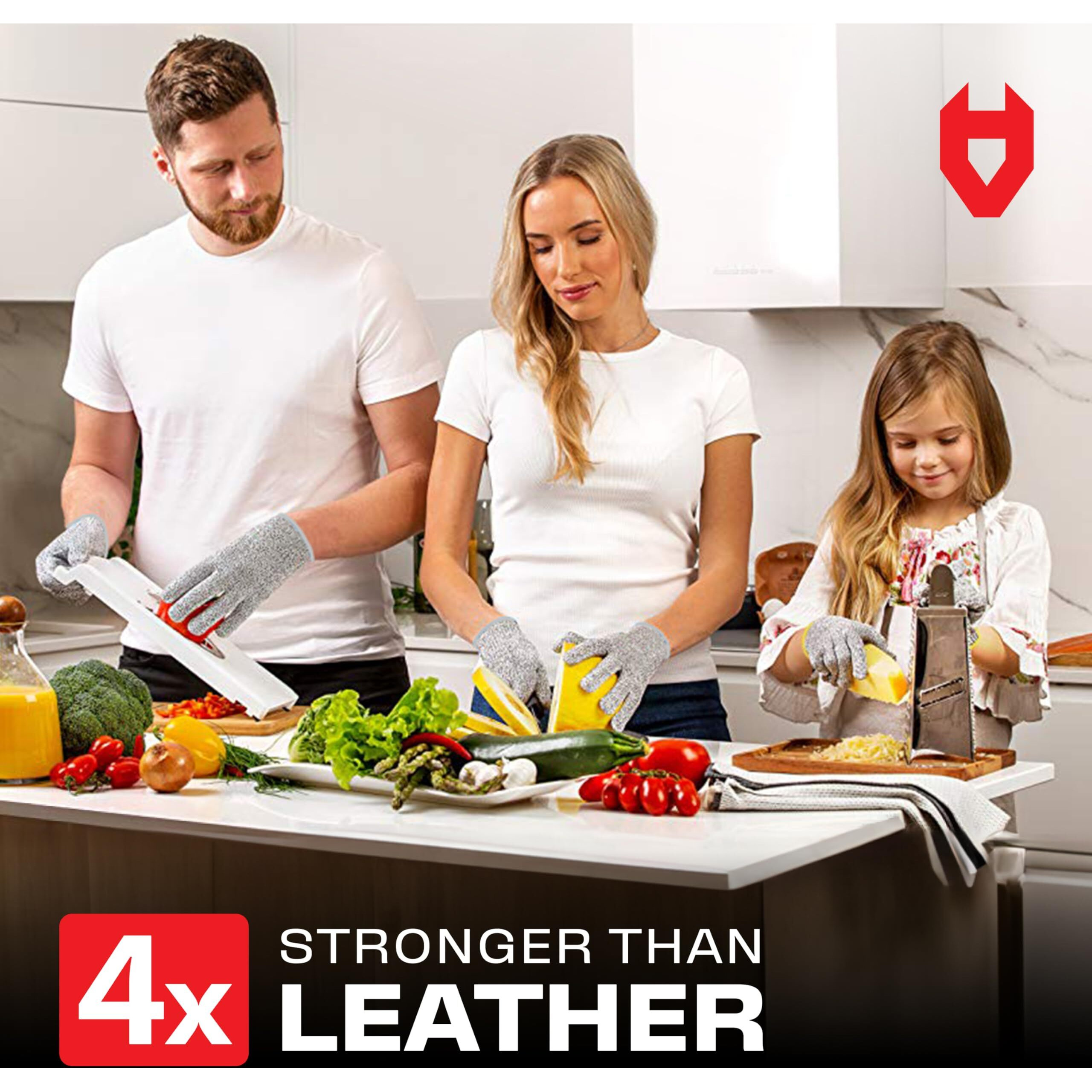 Nocry Premium Cut Resistant Gloves Food Grade - Level 5 Protection Ambidextrous Machine Washable Superior Comfort And Dexterity Lightweight Protective Gloves Complimentary Ebook