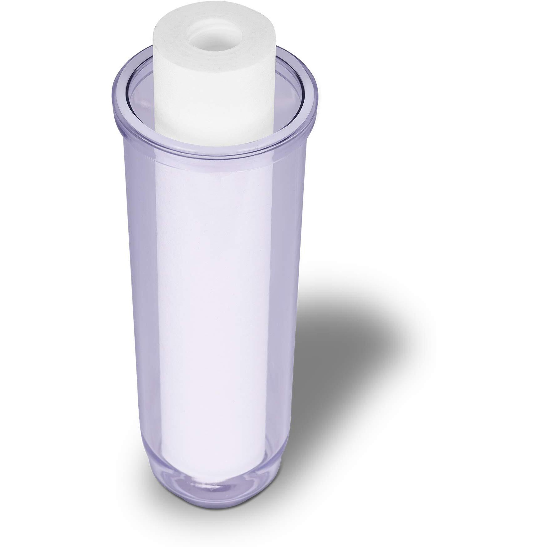 Dual Whole House Water Filter System, Transparent Standard Housings, Presser Relief Button, 3/4    Inlet/Outlet Brass Port, 5 Micron Sediment & Carbon Cartridges Meets Nsf Standards & Regulations