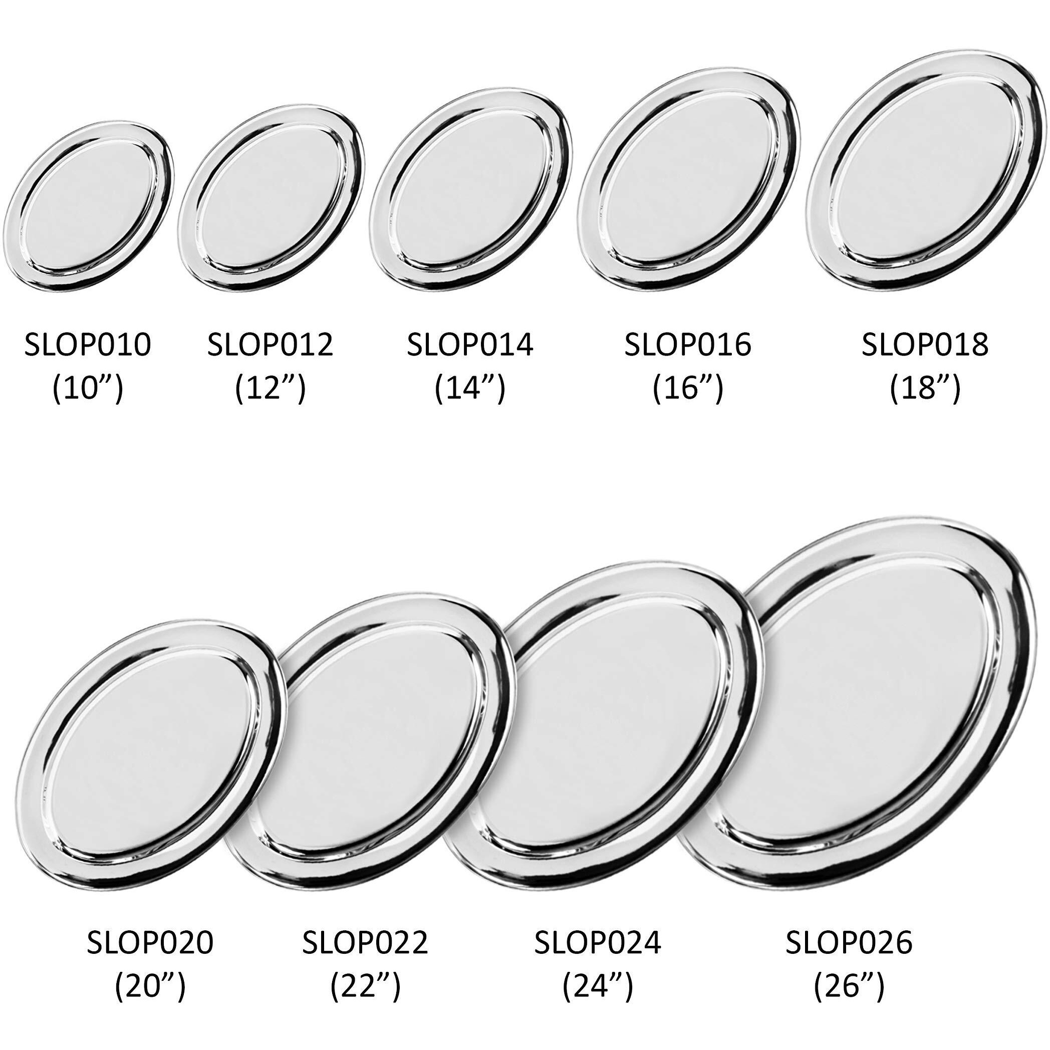 Thunder Group Slop020 Oval Serving Platter, 20-Inch