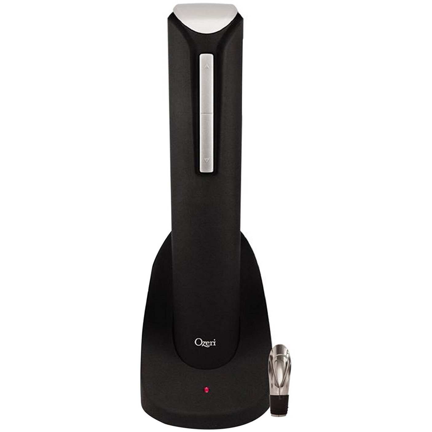 Ozeri Pro Electric Wine Bottle Opener In Black, With Wine Pourer, Stopper, Foil Cutter And Elegant Recharging Stand