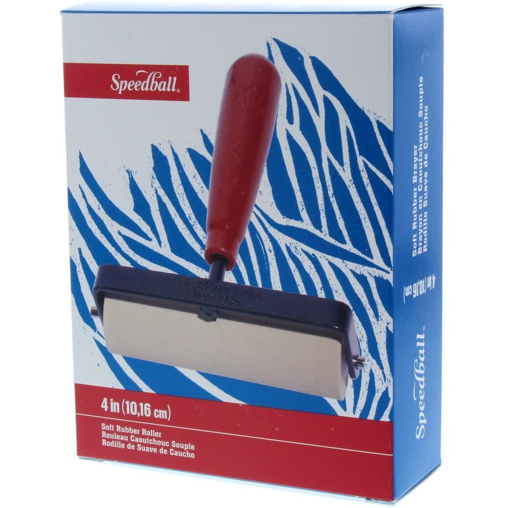 Speedball Deluxe Soft Rubber Brayer, 4-Inch