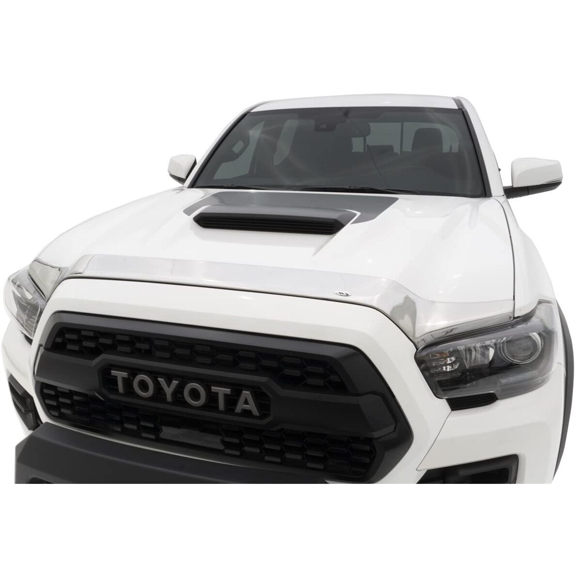 Auto Ventshade [Avs] Aeroskin Hood Protector | Low Profile / Flush Mount | Chrome, 1 Pc | 622079 | Fits 2016 - 2022 Toyota Tacoma