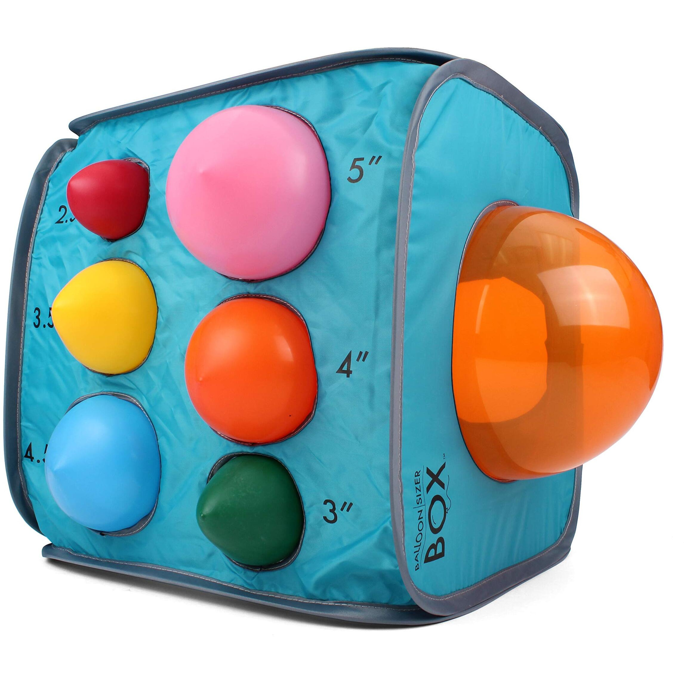 Balloon Sizer Box - Balloon Measurement Box For Balloon Decorations, Balloon Arches, Balloon Columns, & Balloon Centerpieces - 13 Hole Balloon Box