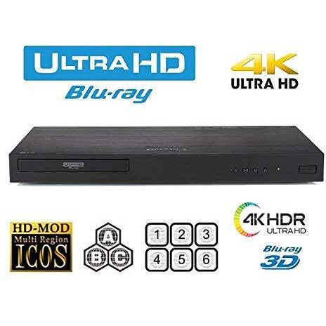New Lg Ubk90 Uhd Streaming - 4K - 2D/3D - Region Free Blu Ray Disc Dvd Player - Pal/Ntsc - Usb - 100-240V 50/60Hz For World-Wide Use & 6 Feet Multi System 4K Hdmi Cable