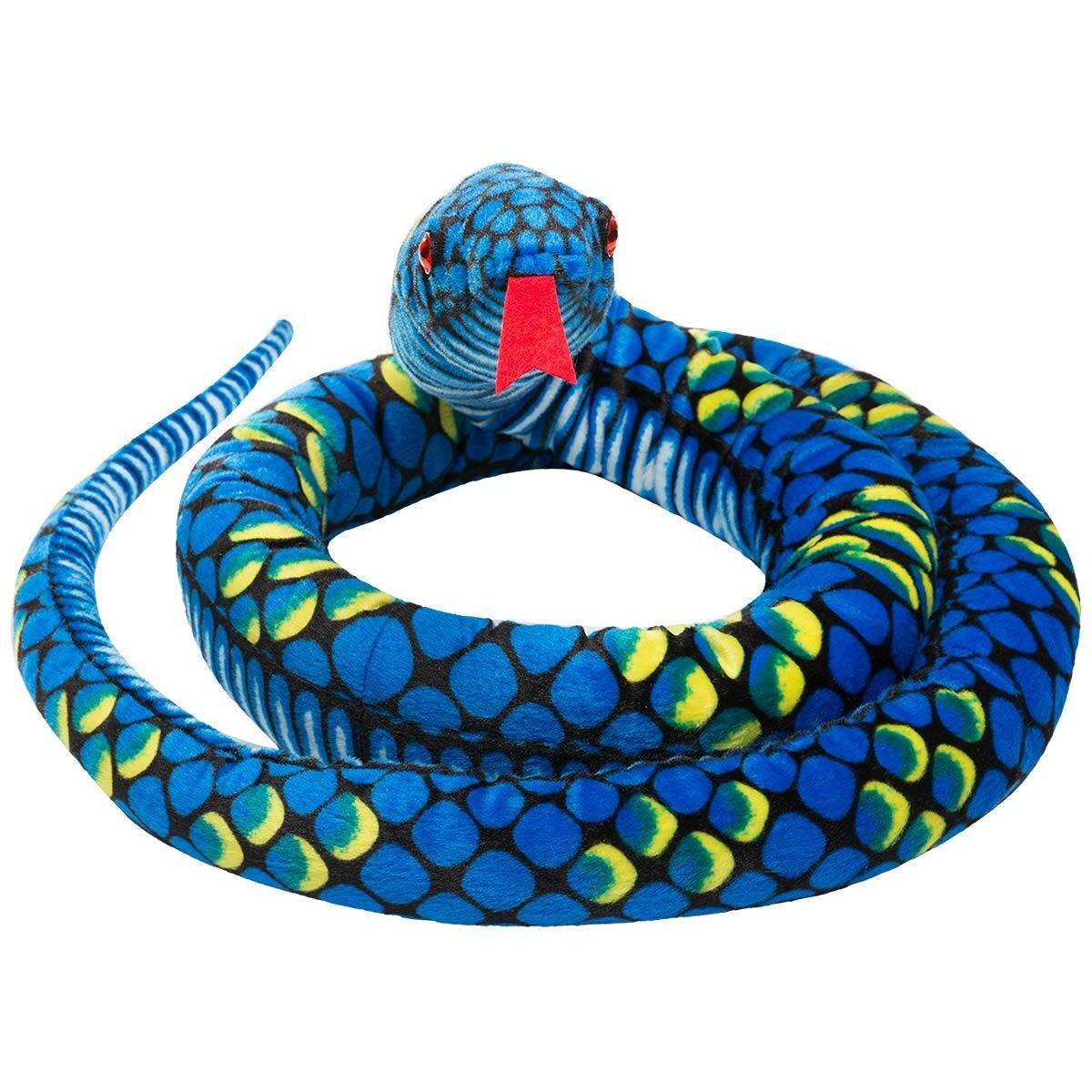 Muove Snake Stuffed Animal, Plush Large Snake Realistic Snake Toy, 110 Inch Gifts For Kids