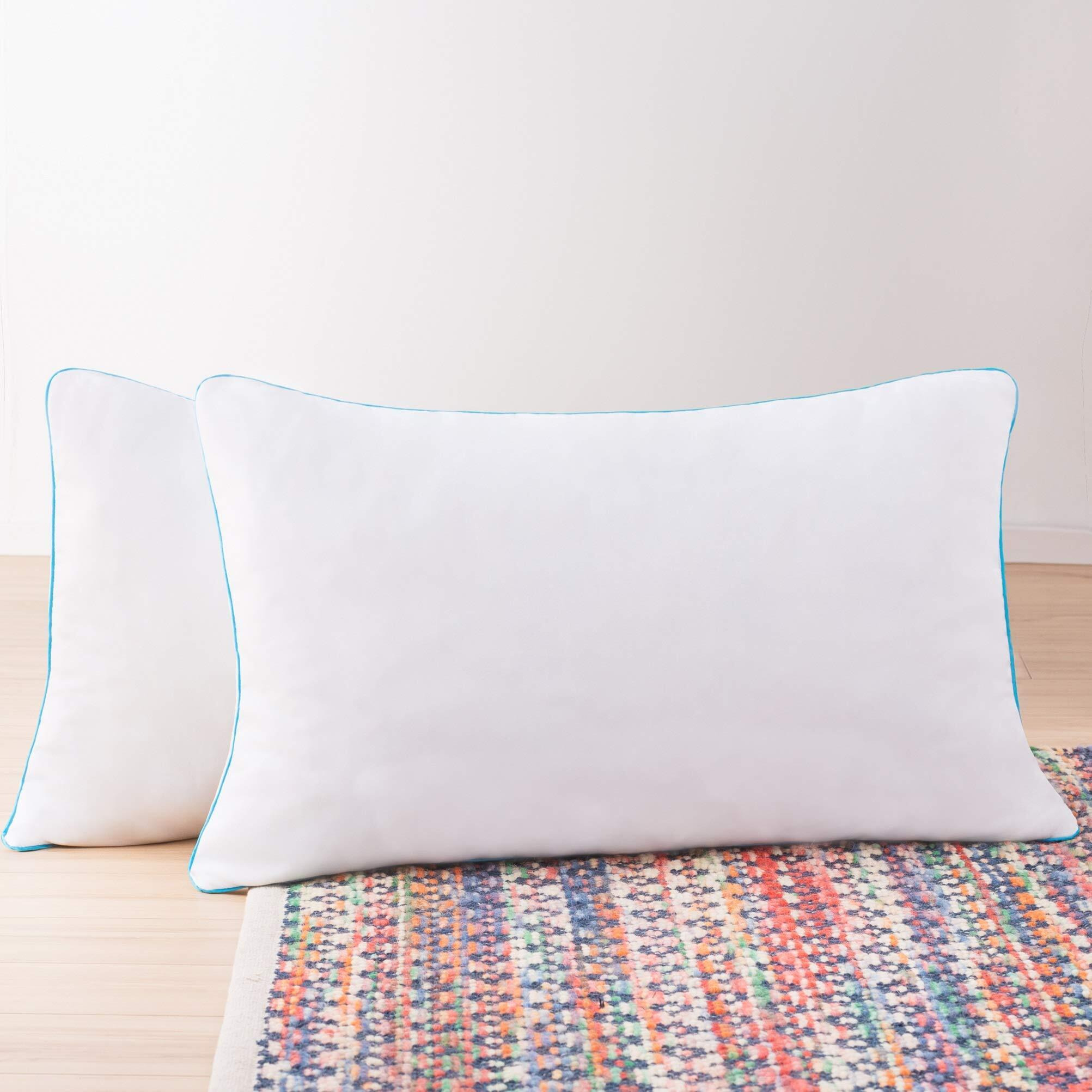 Linenspa Two Pack Shredded Gel Memory Foam Pillow - Cooling Bed Pillow - Side, Stomach, And Back Sleepers - Pack Of 2 - Standard