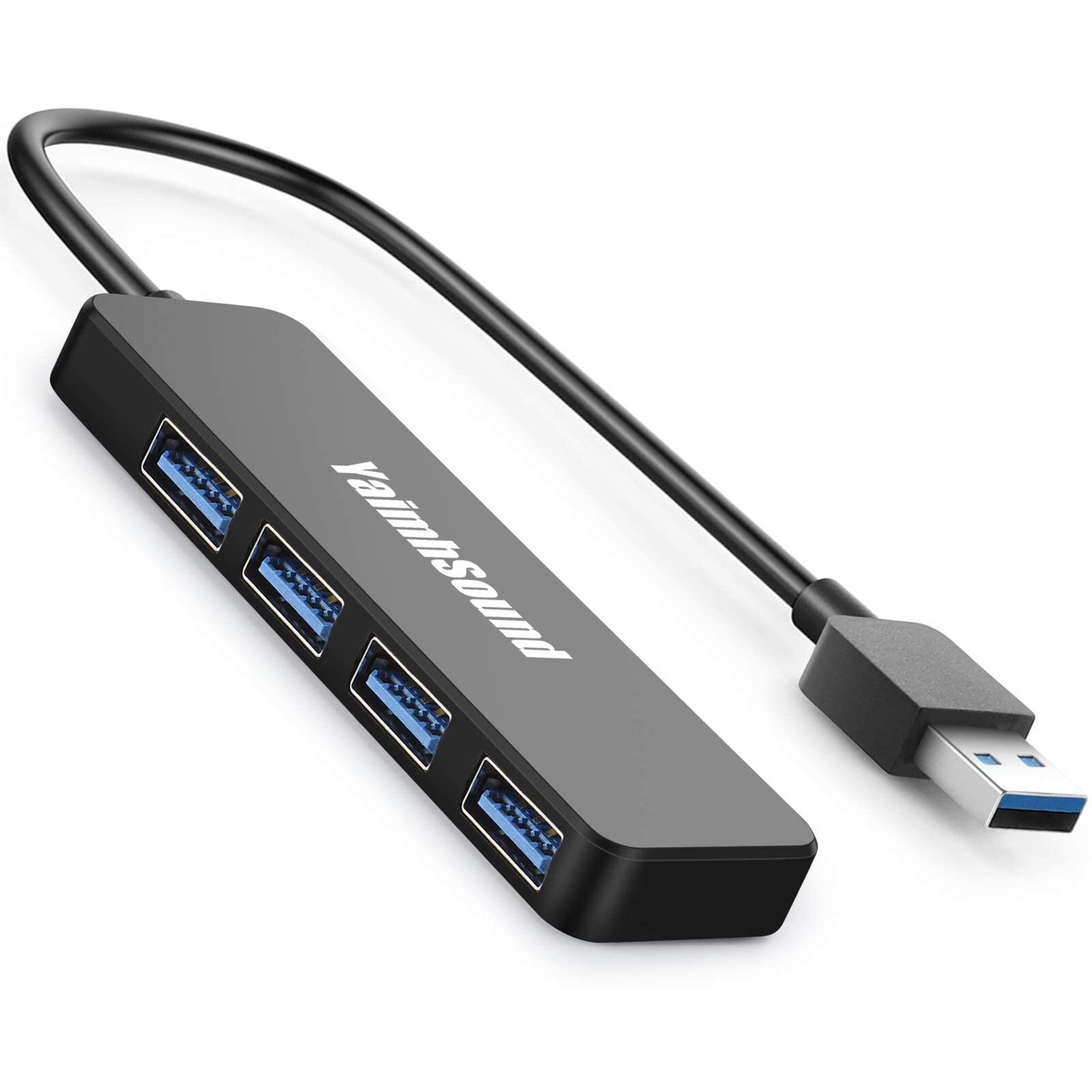 4-Port Usb Hub 3.0, T-Sound Usb Splitter For Laptop, Ps4 Keyboard And Mouse Adapter For Dell, Asus, Hp, Macbook Air, Surface Pro, Acer, Xbox, Flash Drive, Mobile Hd, Console, Printer, Camera