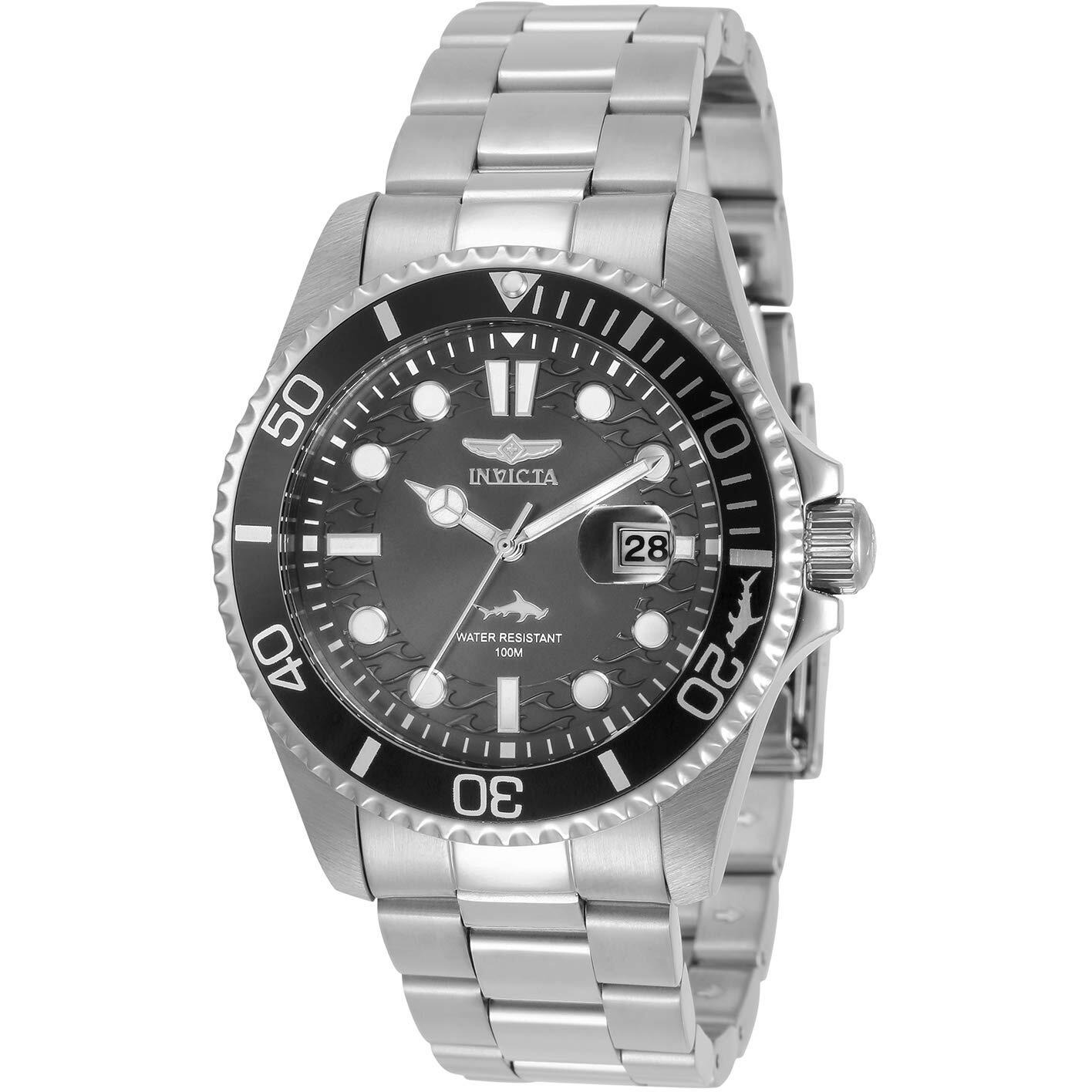 Invicta Men's Pro Diver 43Mm Stainless Steel Quartz Watch, Silver (Model 30806)