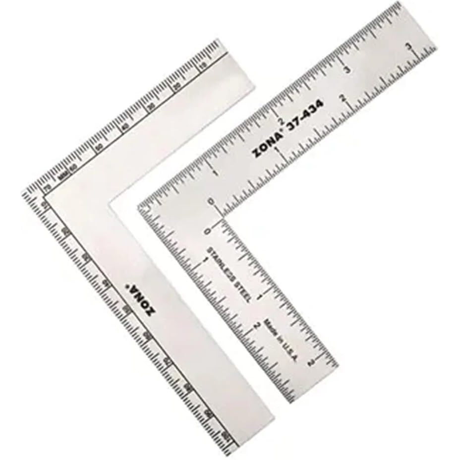 Zona 37-434 L-Square, Stainless Steel, 3-Inch X 4-Inch