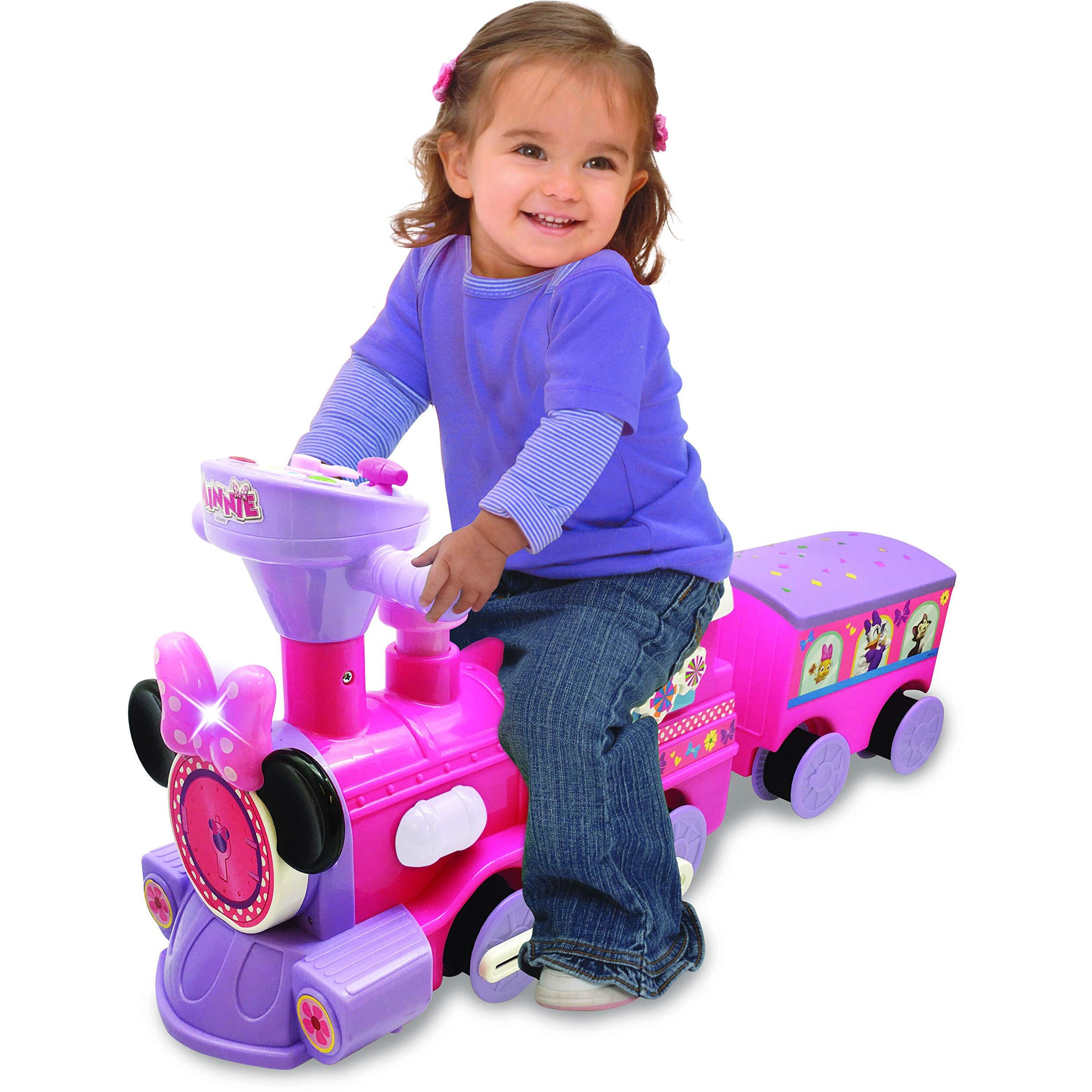 Kiddieland Minnie Ride-On Train With Caboose And Track Large
