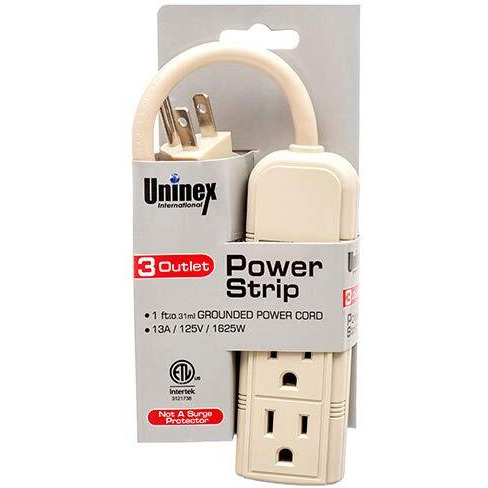 Uninex Uni3Outps Outlet Power Strip