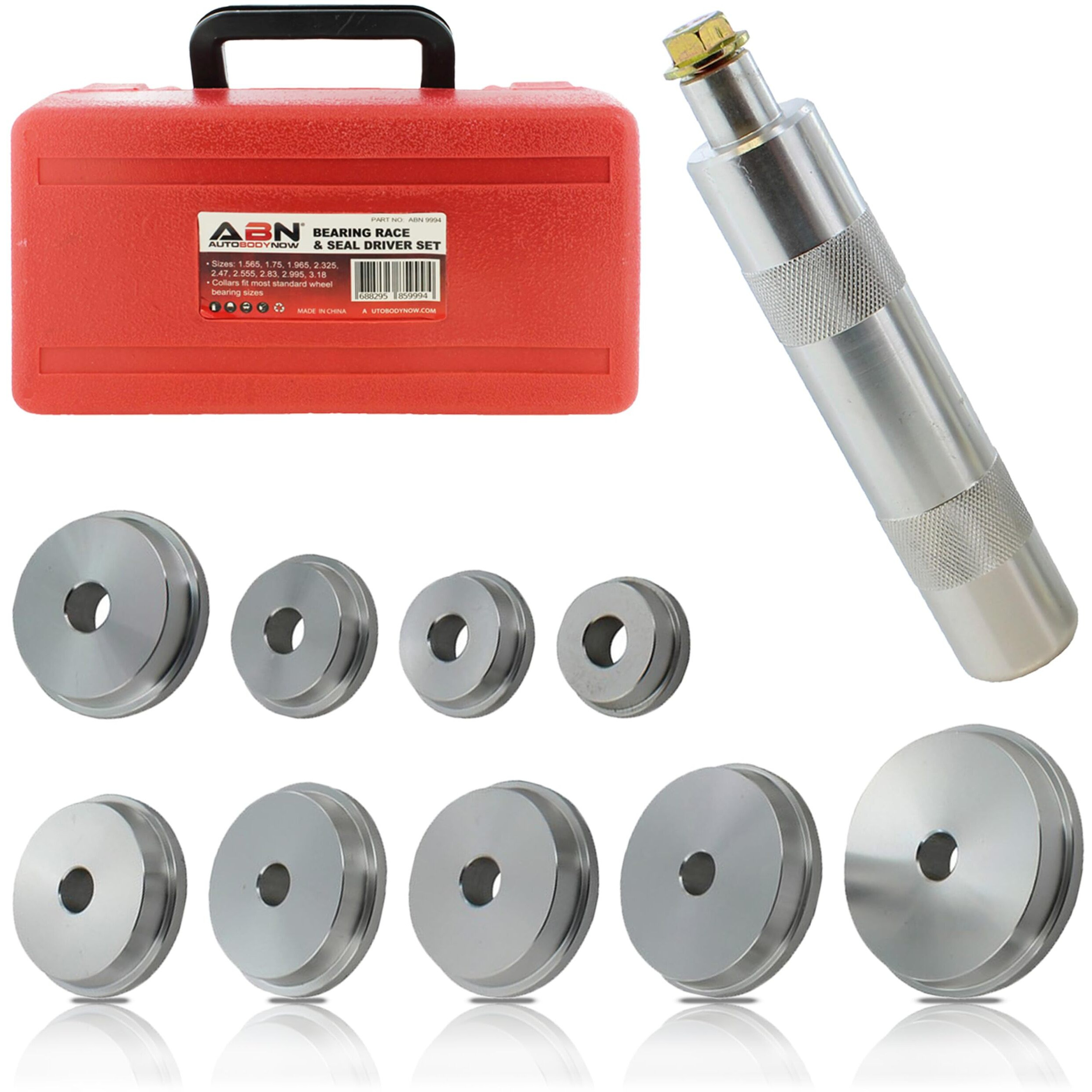 Abn Bearing Race And Seal Bush Driver Set With Carrying Case - Master / Universal Kit For Automotive Wheel Bearings