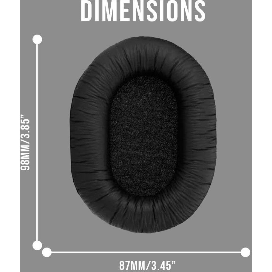 Sony Genuine Replacement Ear Pads Cushions For Sony Mdr-7506 And Mdr-V6 Bundle (2-Pack, 2 Items)