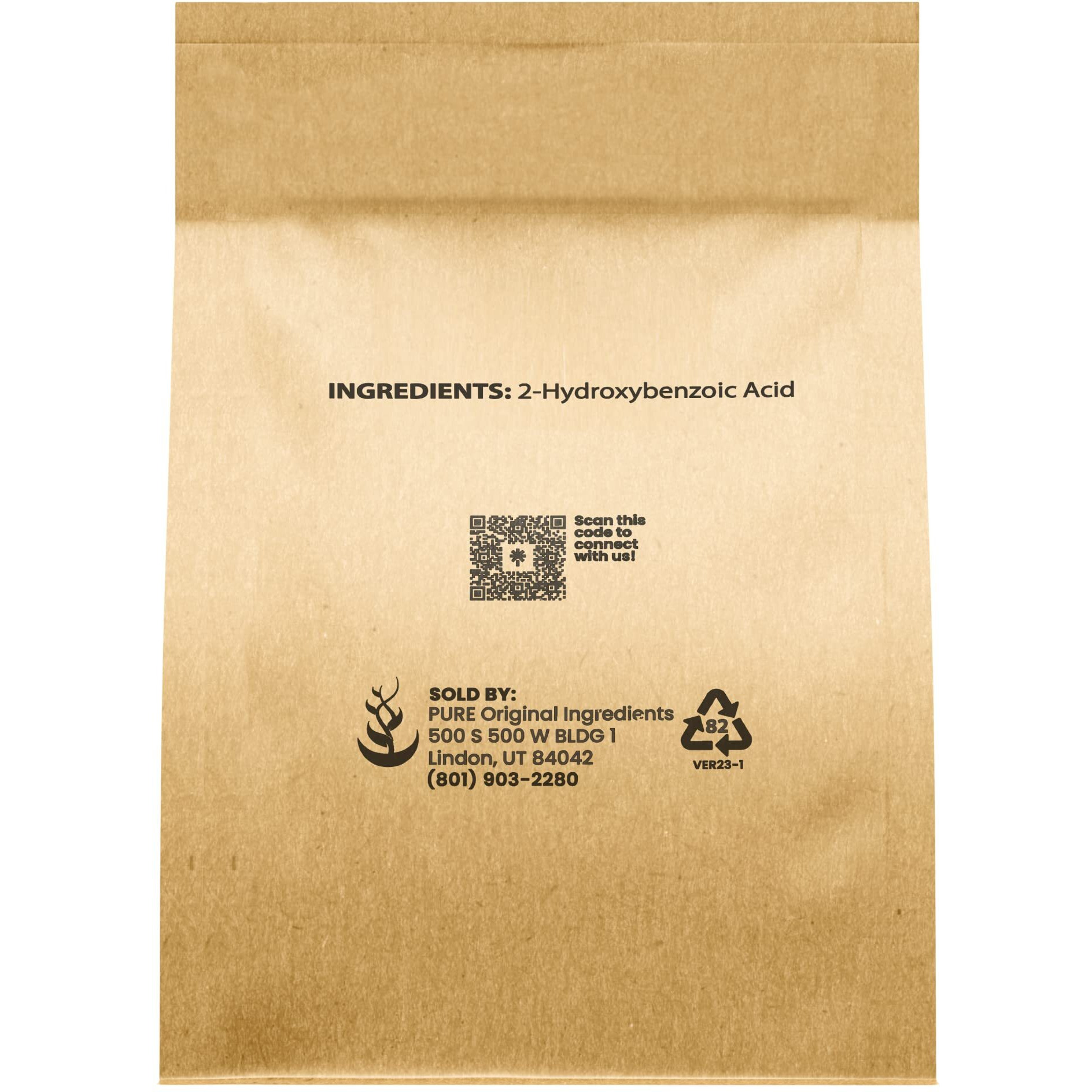 Pure Original Ingredients Salicylic Acid Crystals (4 Oz) 2-Hydroxybenzoic Acid, Always Pure, No Fillers Or Additives