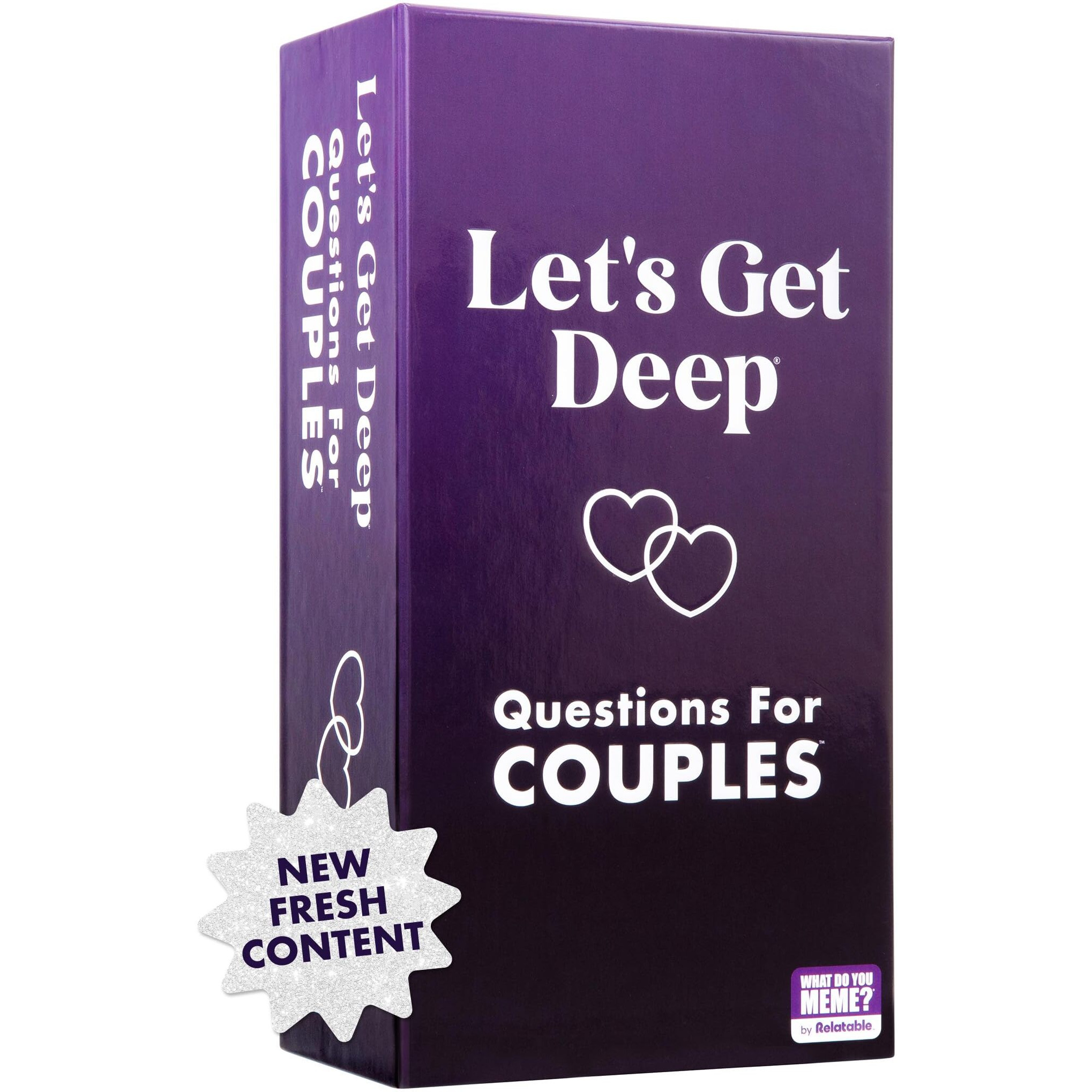 Let's Get Deep By Relatable, A Question Card Game For Couples, Great For Date Night Ideas, Couples Gifts, Wedding Gifts, And Long Distance Relationship Gifts, Includes 300 Cards To Build Up Intimacy