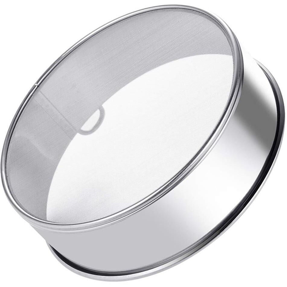 Falytemow Flour Sifter Round Flour Sieve Strainer With 60 Mesh Premium Rustproof Stainless Steel Fine Mesh For Baking 7.87 Inch Diameter X 2 Inch High